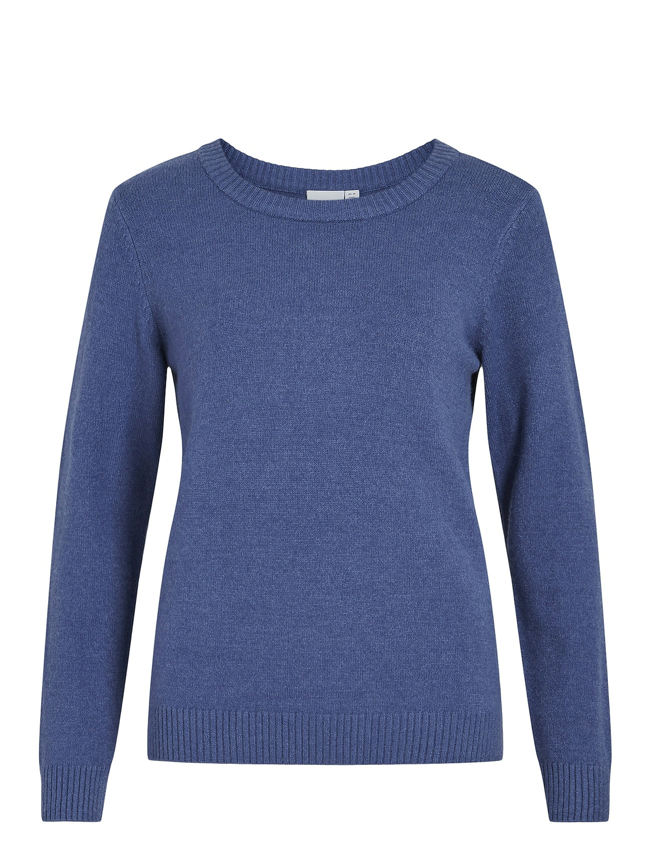 Vila Viril O-Neck L/S Knit Top - Noos Blå