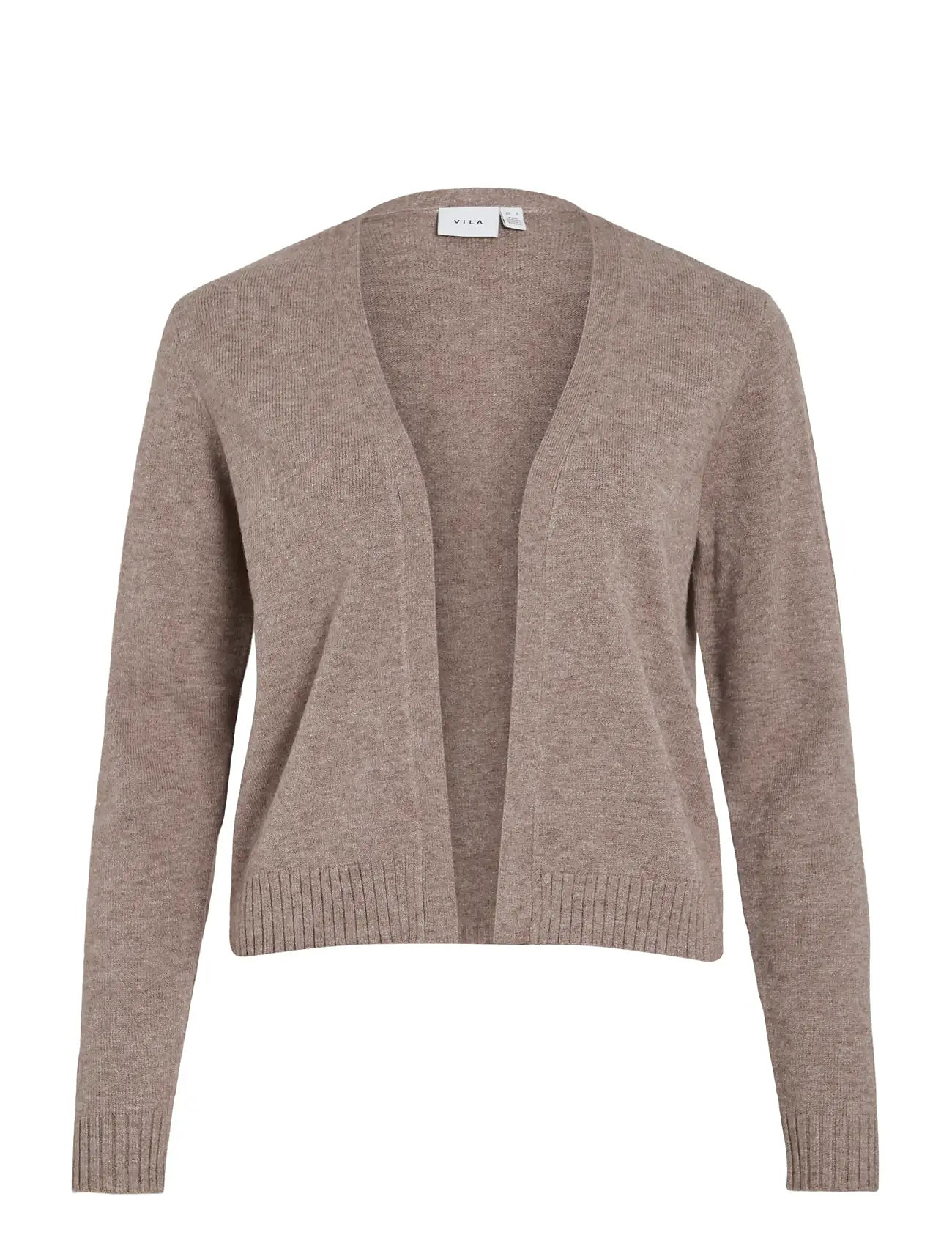 VILA Viril Kurz L/S Knit Cardigan-Noos Beige - XL - Damen