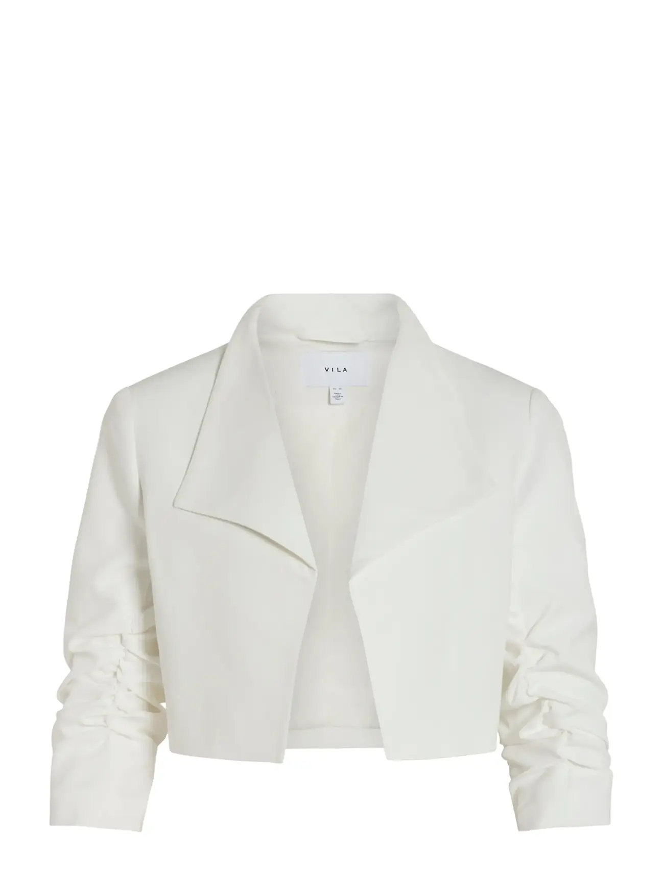 VILA Viher Bin Cropped Blazer - Noos Cream - 38 - Damen