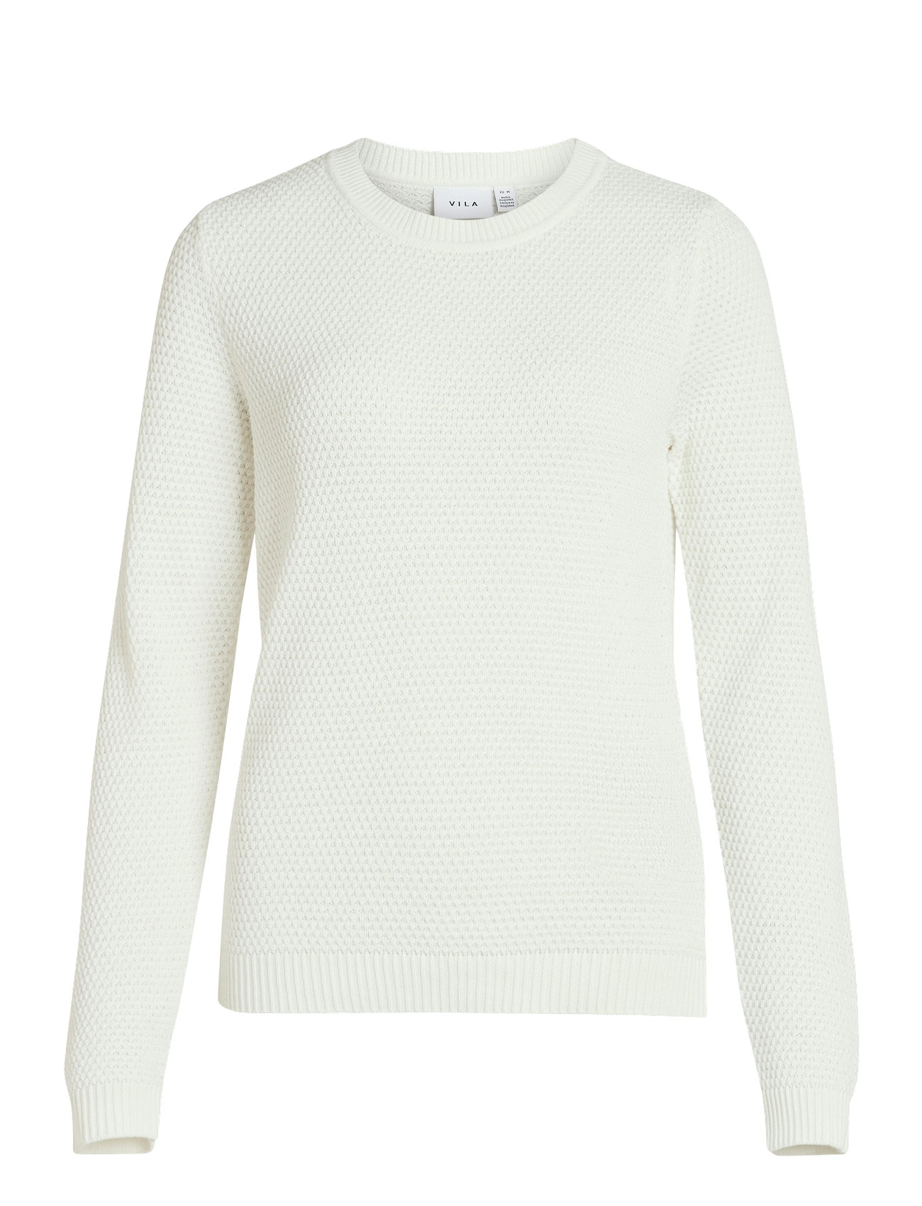 Vila Vidalo O-Neck L/S Knit Top- Noos Vit