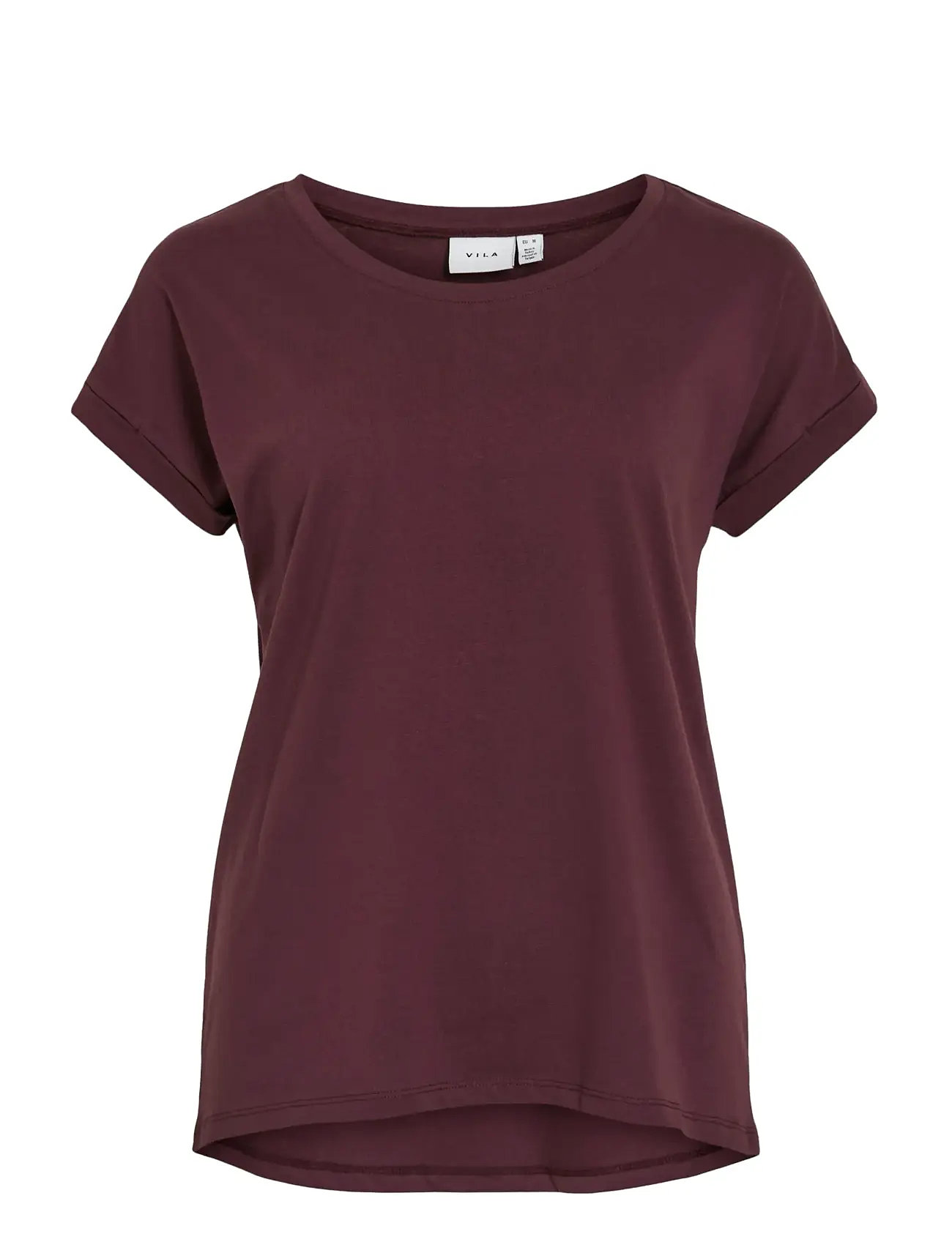 VILA Vidreamers New Pure T-Shirt-Noos Burgundy - XS - Damen