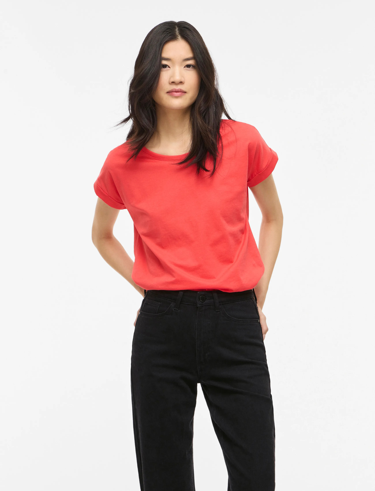 Vila Vidreamers New Pure T-Shirt-Noos, S, Coral, T-Shirts & Toppe > Kortærmede, Dame