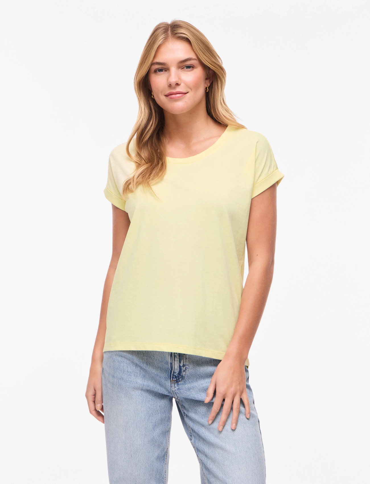 Vila Vidreamers New Pure T-Shirt-Noos, L, Yellow, T-Shirts & Toppe > Kortærmede, Dame