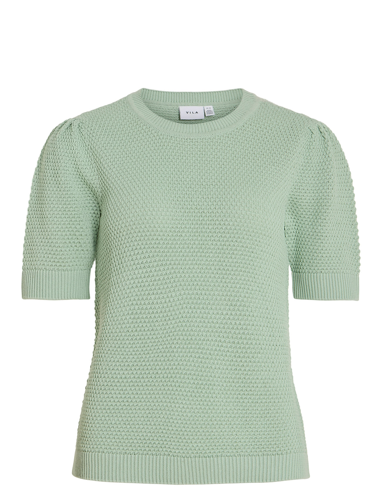 Vila Vidalo O-Neck S/S Knit Top - Noos Grön