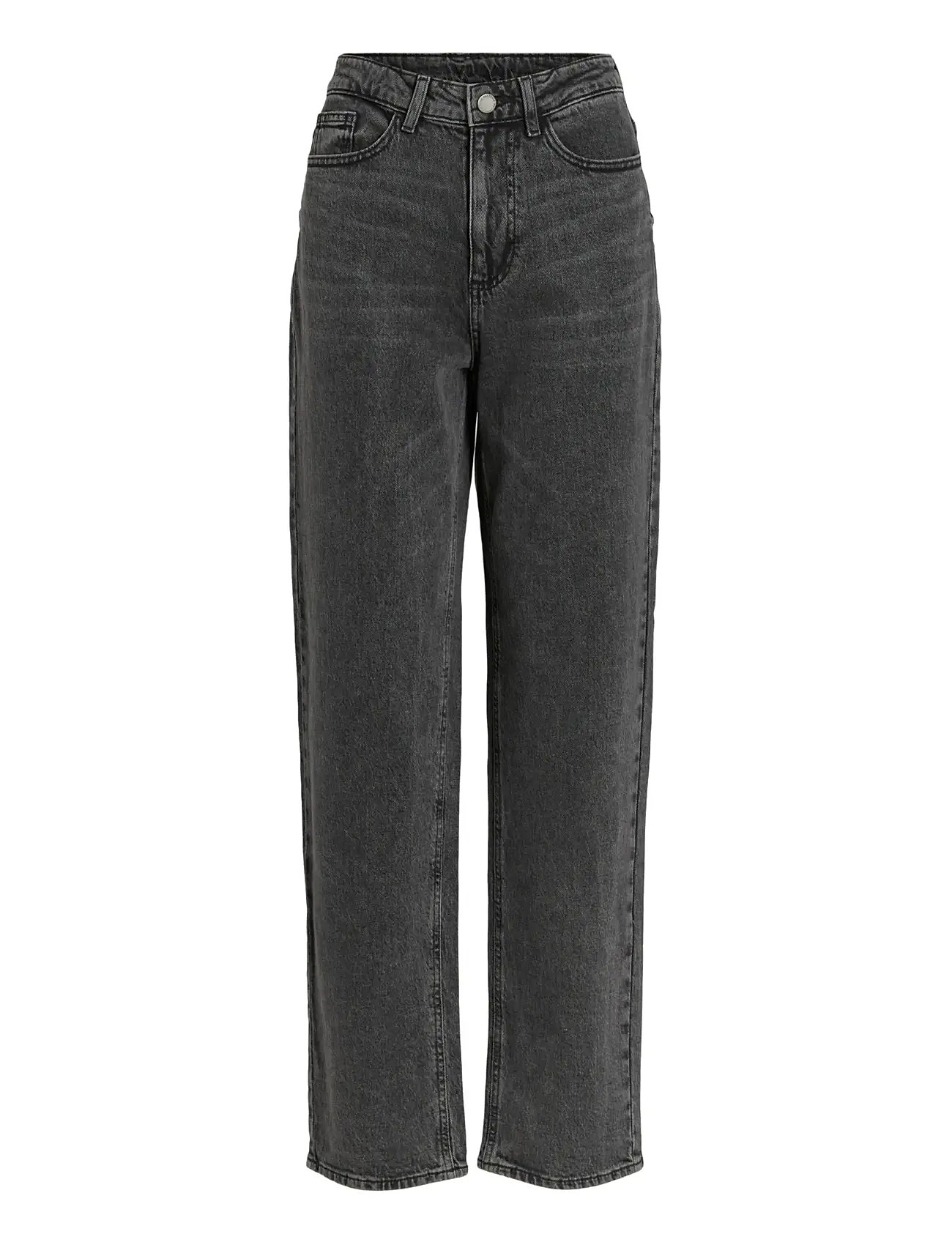 VILA Vikelly Jaf Hw Straight Jeans-Noos Grau - 36x32 - Damen