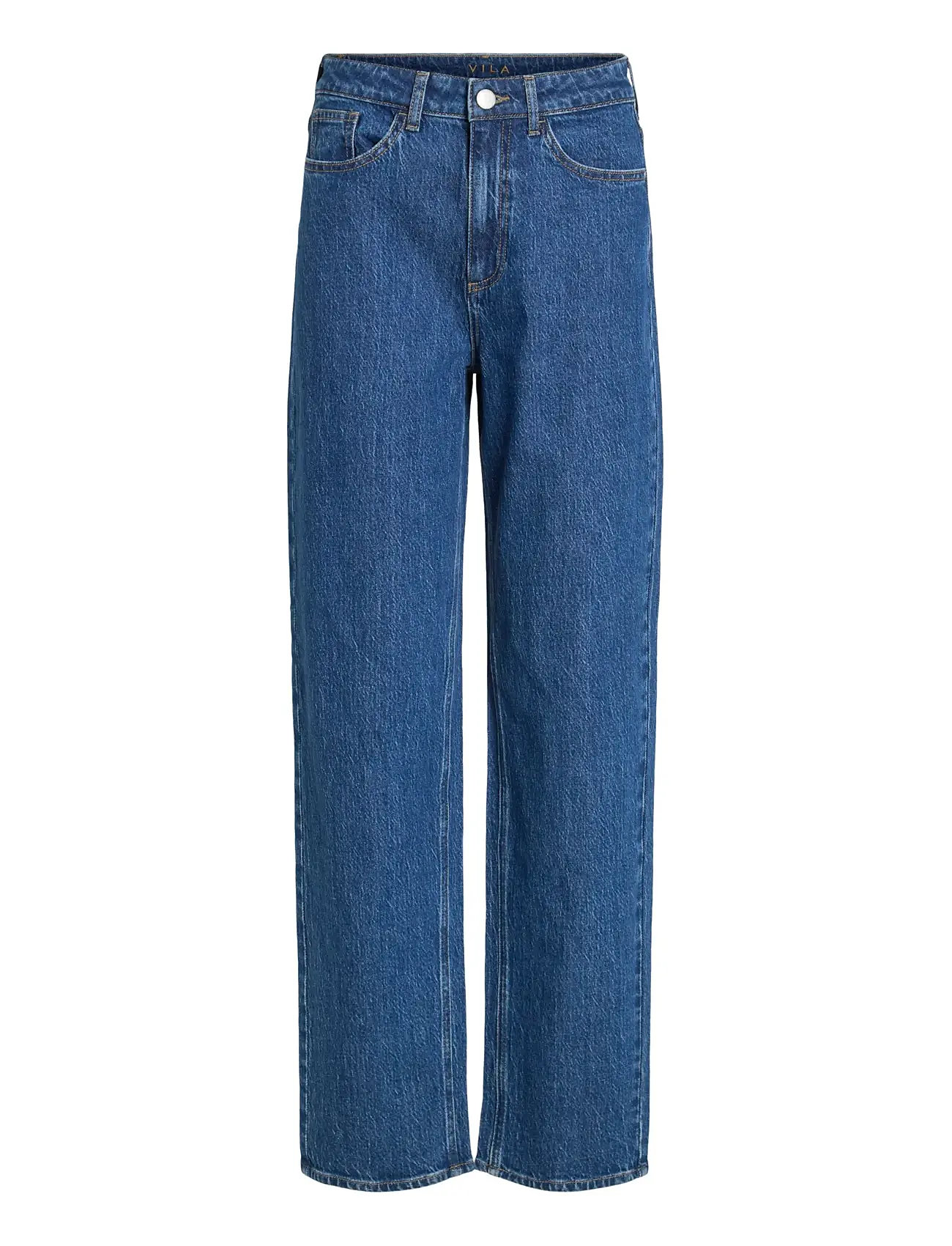 VILA Vikelly Jaf Hw Straight Jeans-Noos Blau - 40x32 - Damen