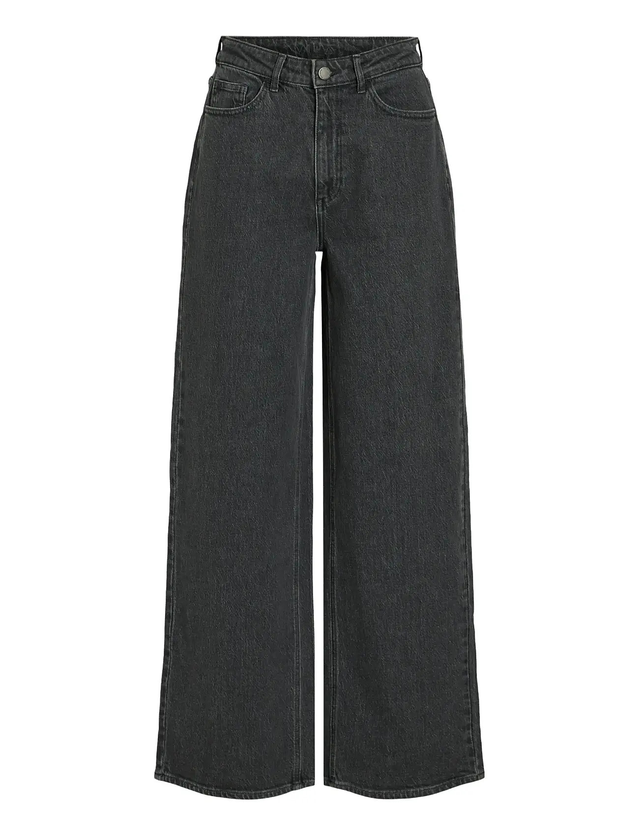 VILA Vifreya Jaf Hw Wide Jeans - Noos Grau - 38x32 - Damen
