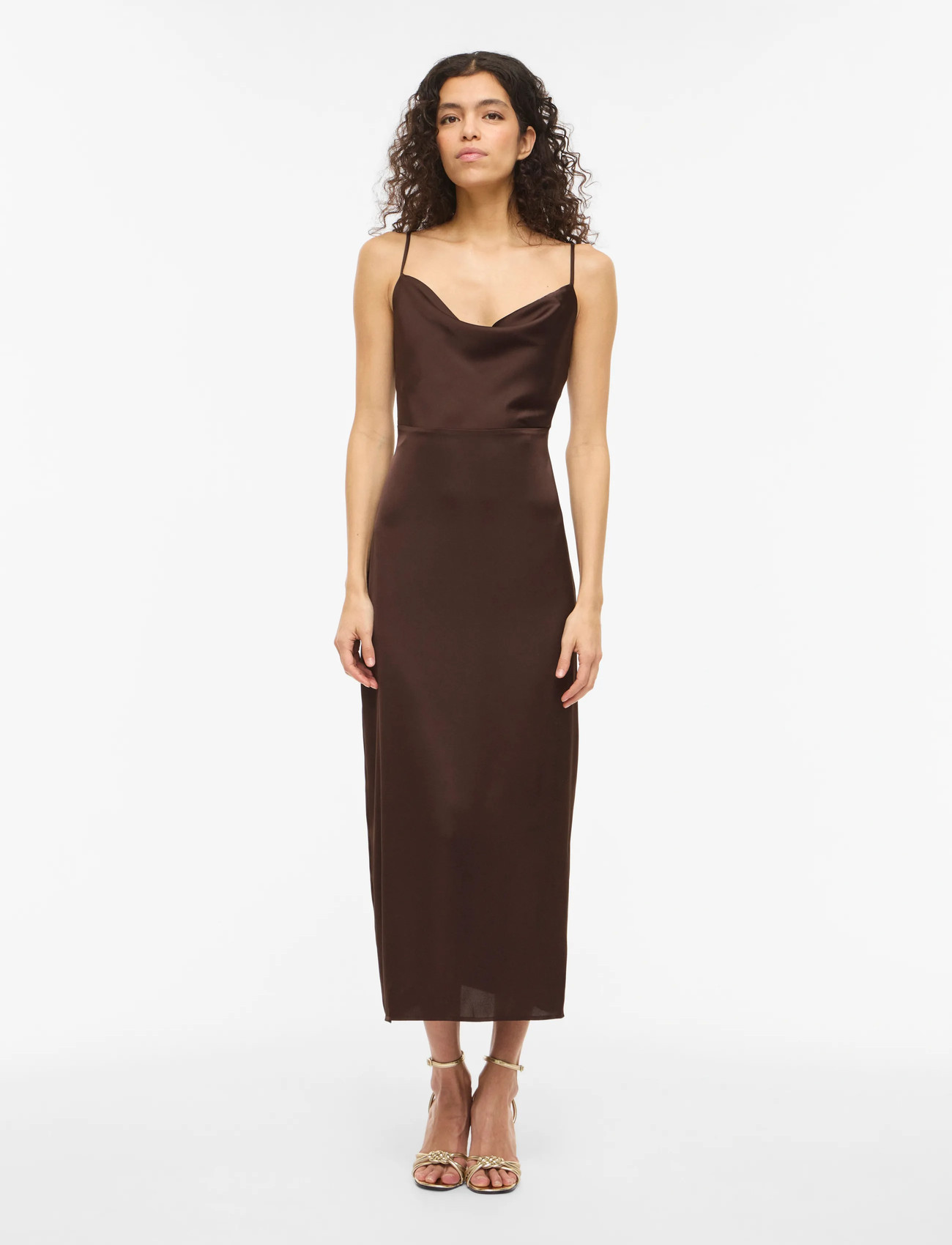 Vila Viravenna Strap Ankle Dress - Noos/Dc, 36, Brown, Kjoler > Maxikjole, Dame