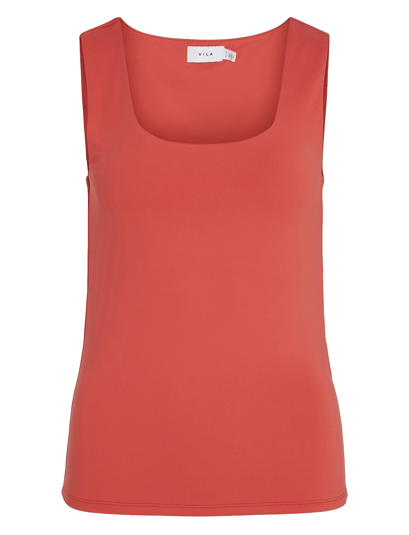 Vikenza U-Neck S/L Tank Top - Noos Red Vila