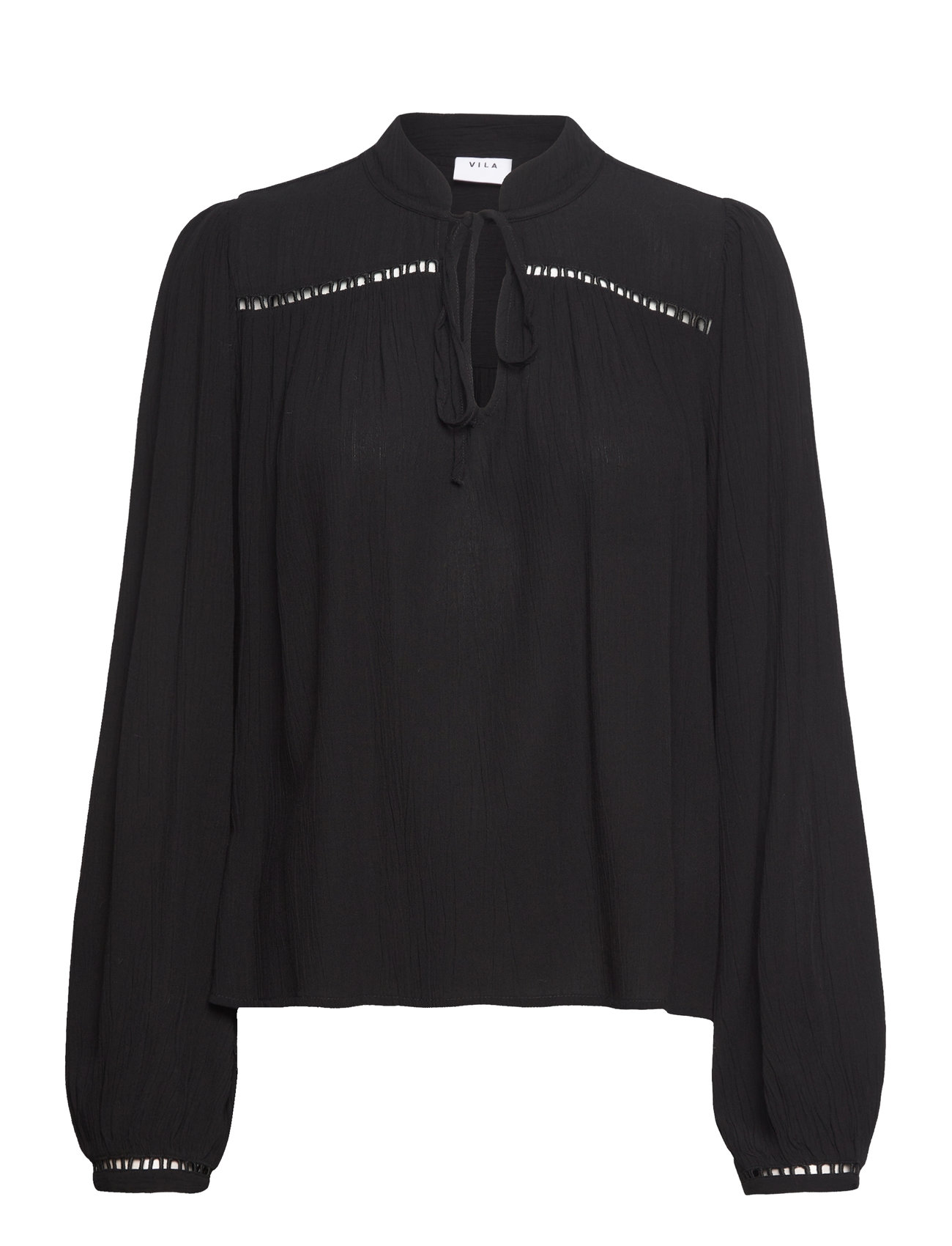 Viseba V-Neck L/S Top/Su Black Vila