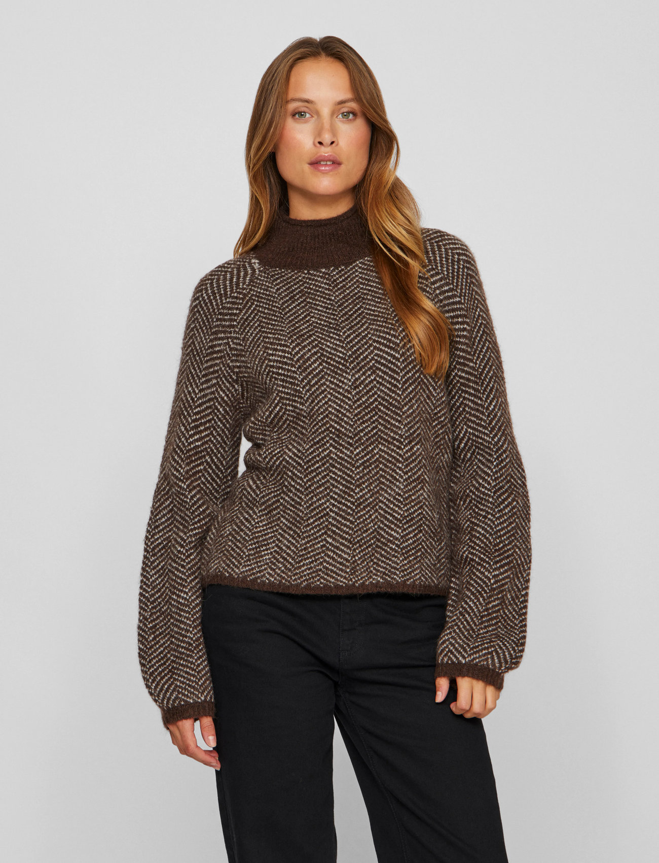 Vila Vilory High Neck L/s Knit Top - Noos (VL14094181