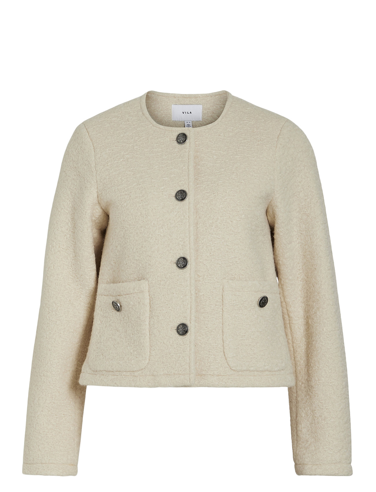 Vila Vikera L/S Short Jacket Beige