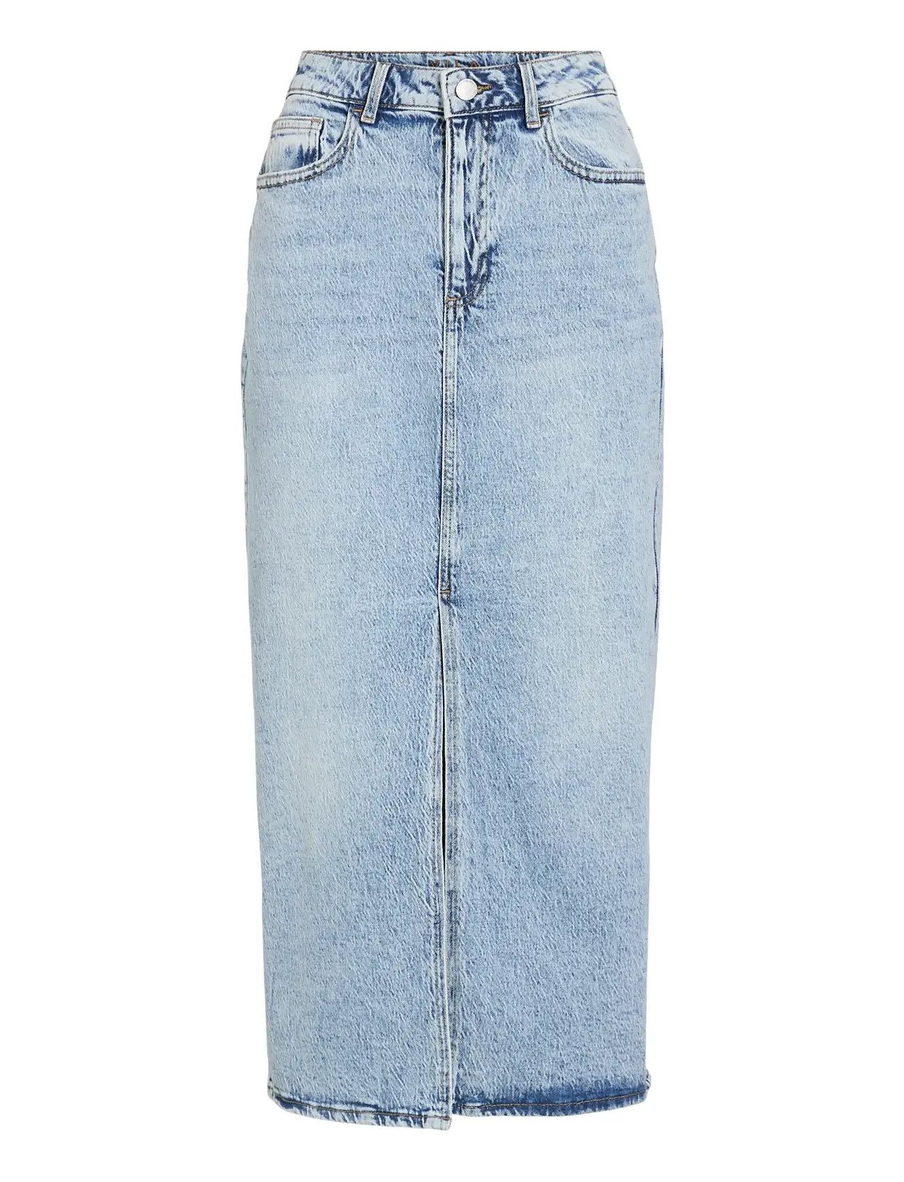 VILA Vijaf Hw Midi Denim Rock-Noos Blau - 36 - Damen