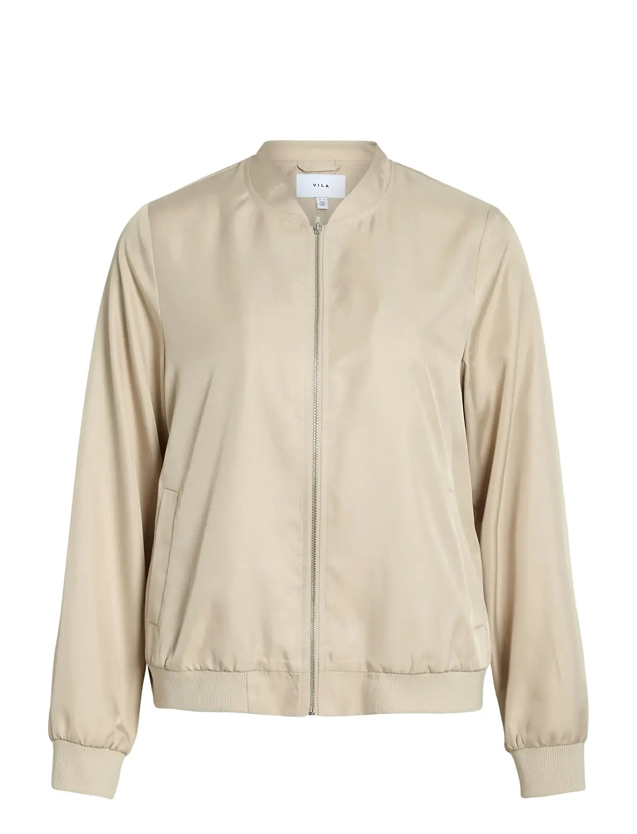 VILA Vipapaya L/S Bomber Jacke - Noos Beige - 42 - Damen