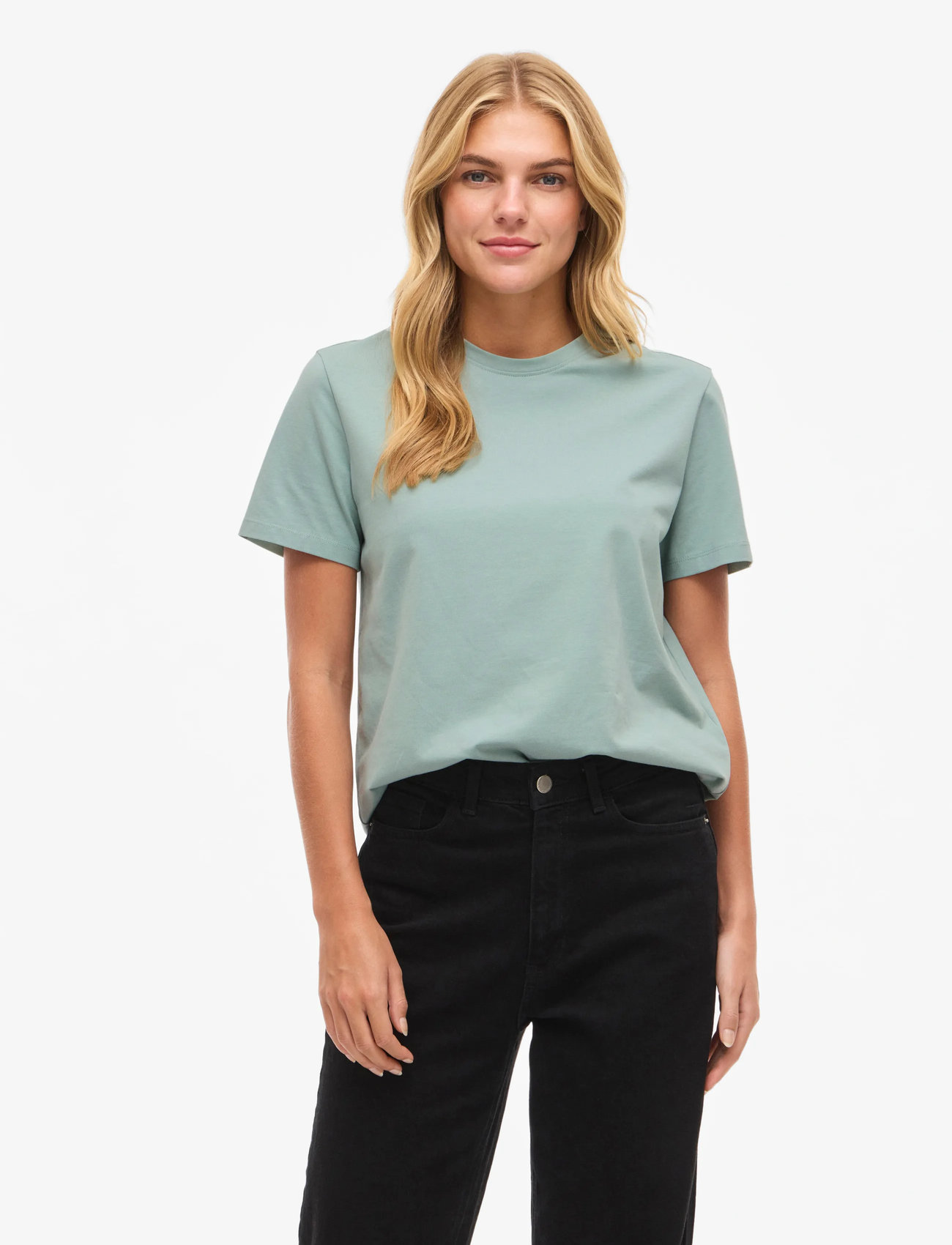 Vila Vinora S/S T-Shirt - Noos, M, Green, T-Shirts & Toppe > Kortærmede, Dame