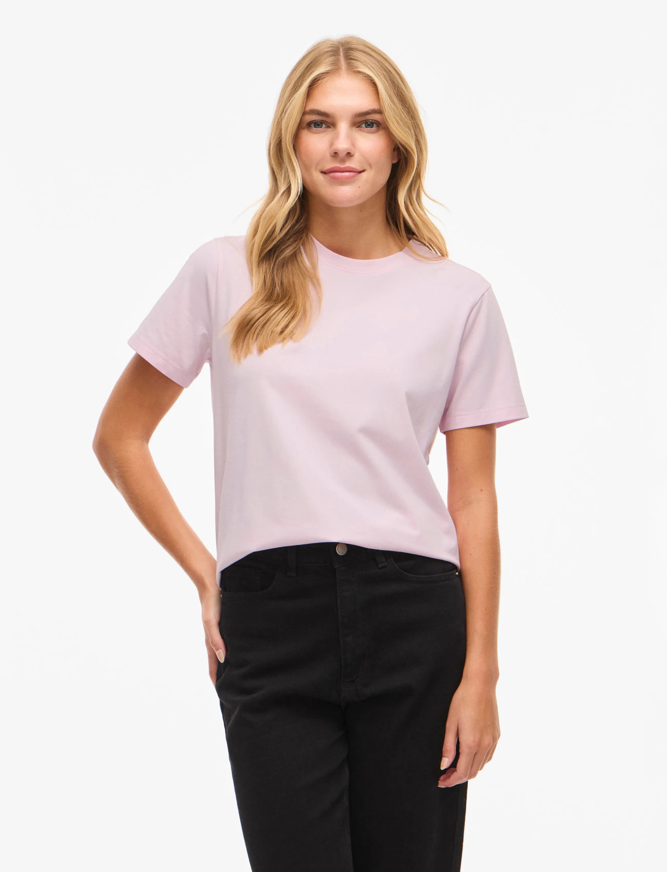 Vila Vinora S/S T-Shirt - Noos, M, Pink, T-Shirts & Toppe > Kortærmede, Dame