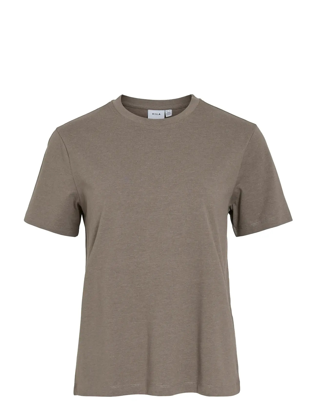 VILA Vinora S/S T-Shirt - Noos Braun - S - Damen