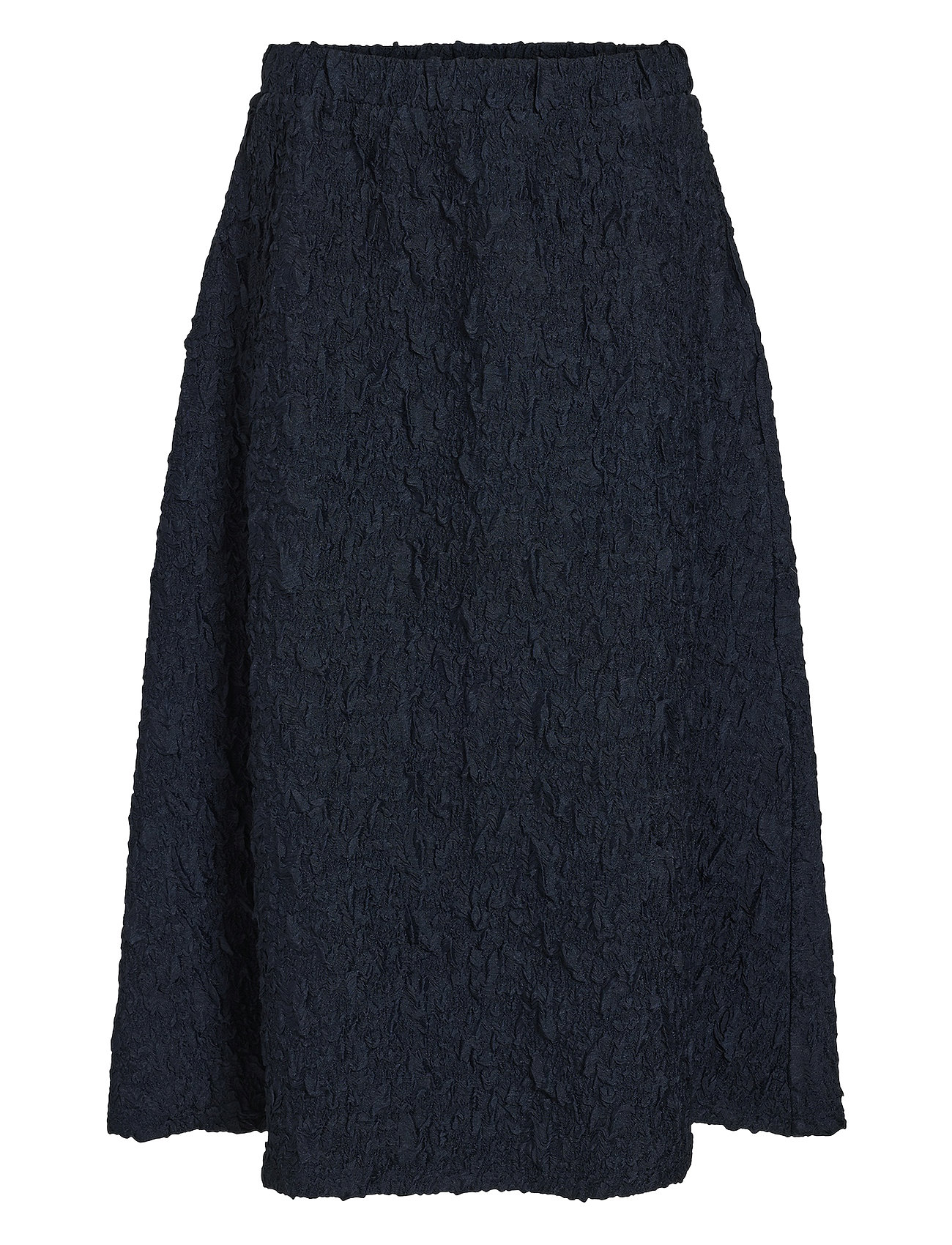 Visophia Hw Volume Midi Skirt/Dc Skirts Knee-length & Midi Skirts Navy Vila