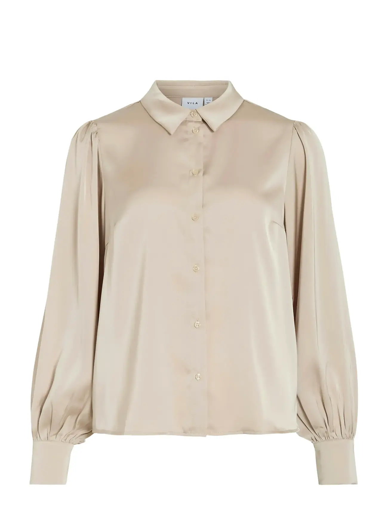 VILA Vienna Ravenna L/S Balloon Shirt - Noos Beige - 36 - Damen