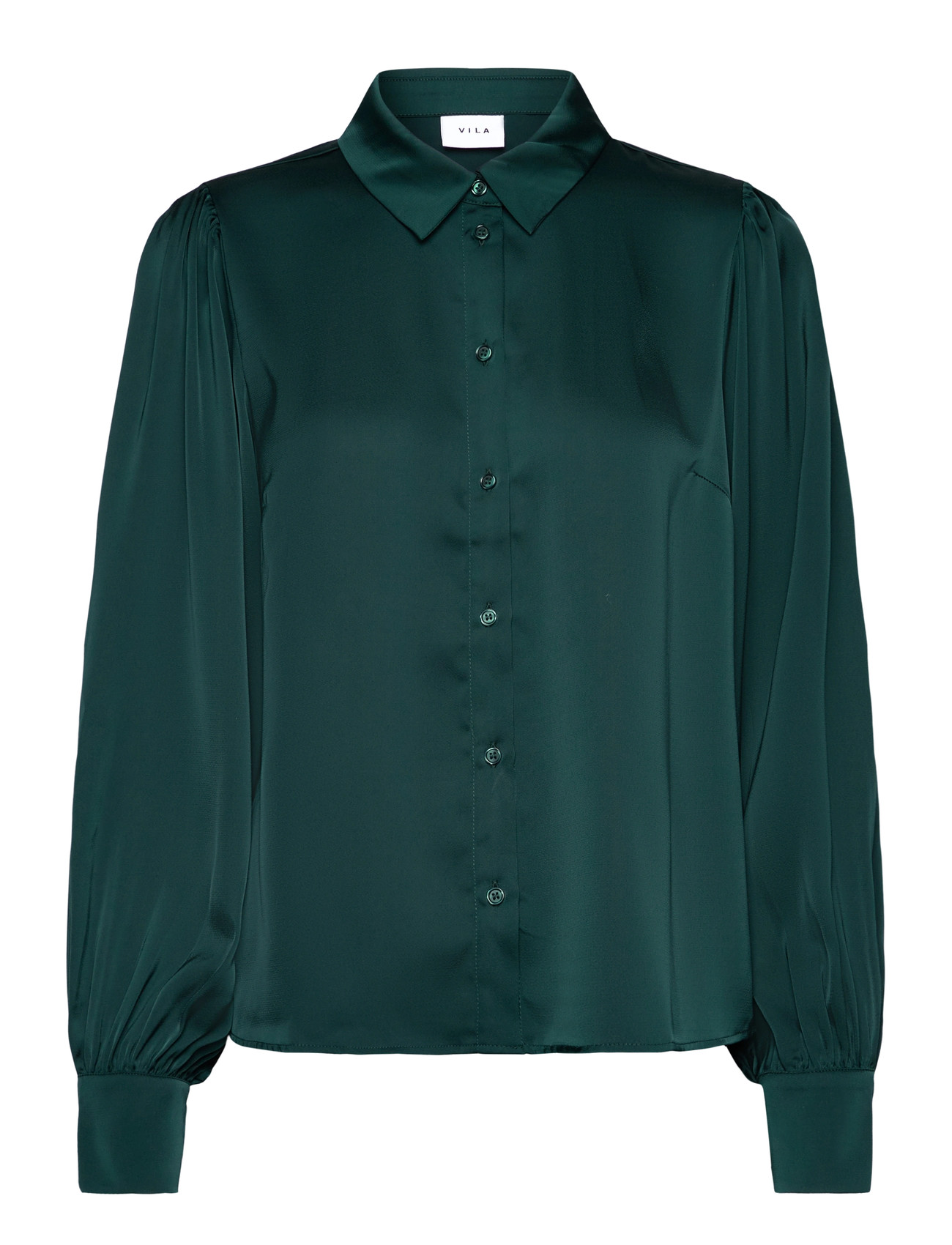 VILA Vienna Ravenna L/S Balloon Shirt - Noos Grün - 42 - Damen