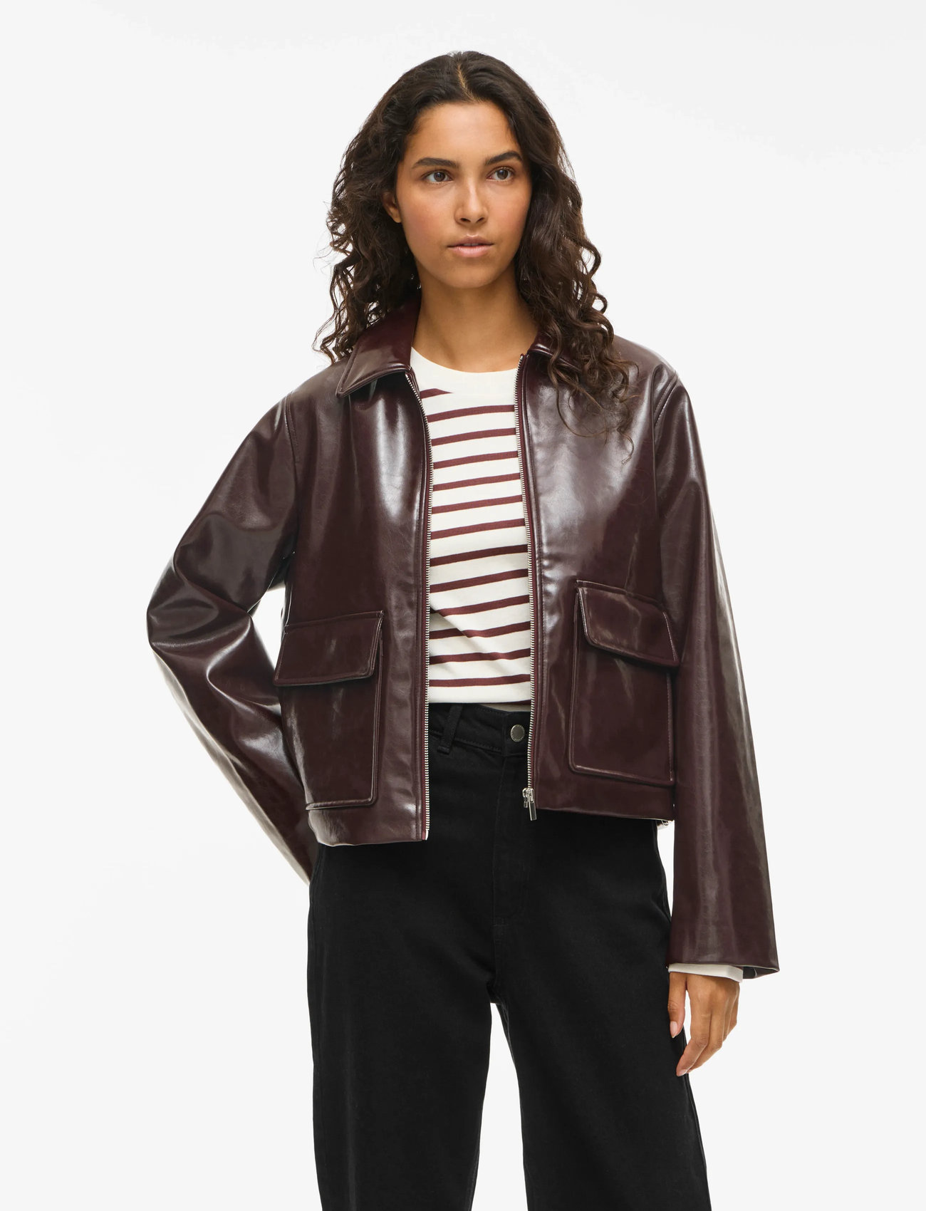 Vila Vijenora L/s Zip Short Jacket - 55.99 €. Buy Leather jackets