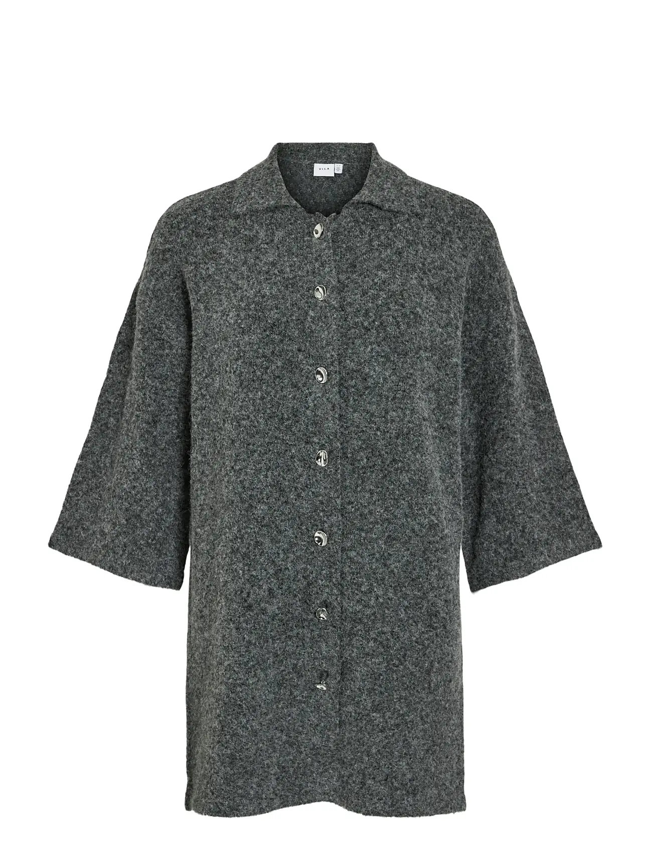 VILA Vilauri 3/4 Sleeve Knit Kleid Grau - XS - Damen