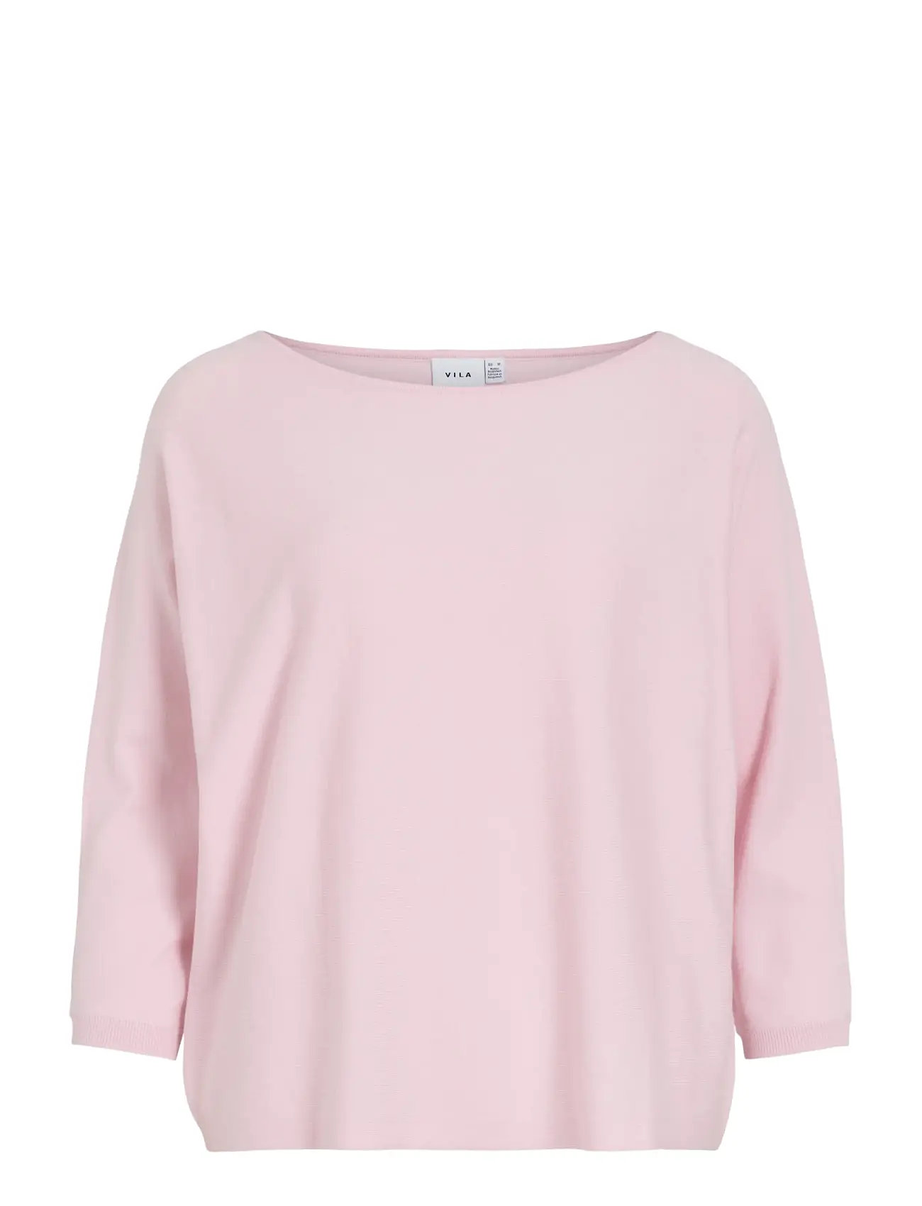 VILA Vimalu Boatneck 3/4 Sleeve Knit Oberteil-Noos Pink - XL - Damen