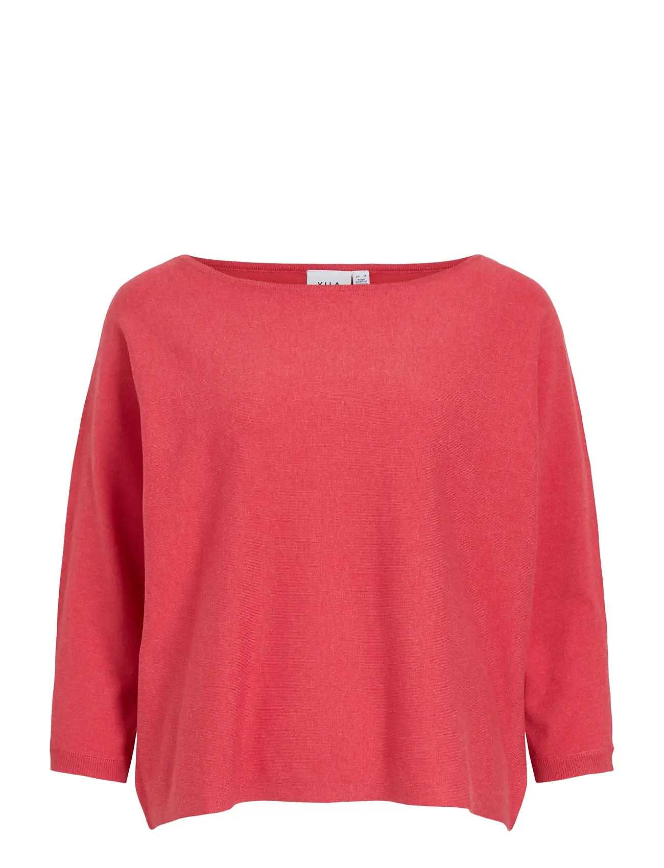 VILA Vimalu Boatneck 3/4 Sleeve Knit Oberteil-Noos Coral - XS - Damen