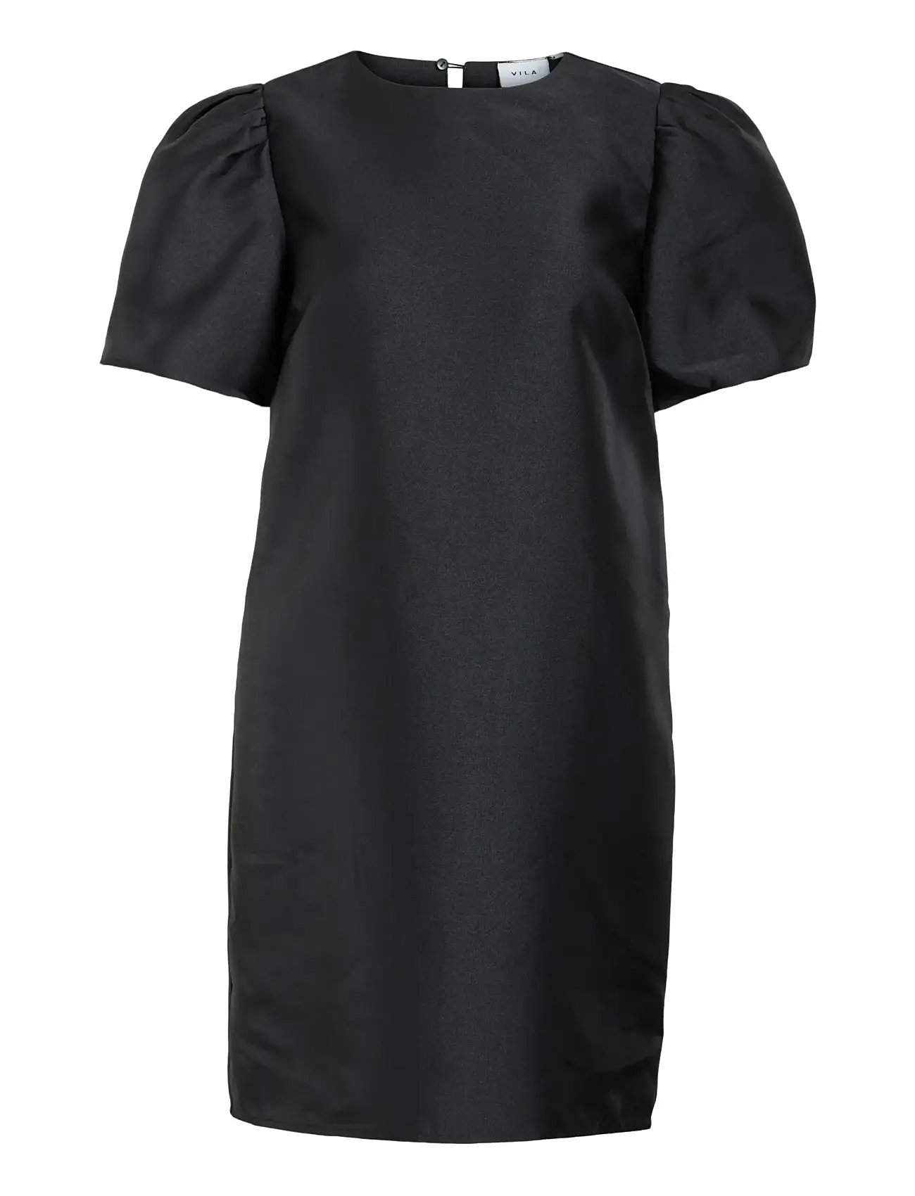 VILA Vishina 2/4 O-Neck Kurz Kleid/Pty/Ka Schwarz - 38 - Damen