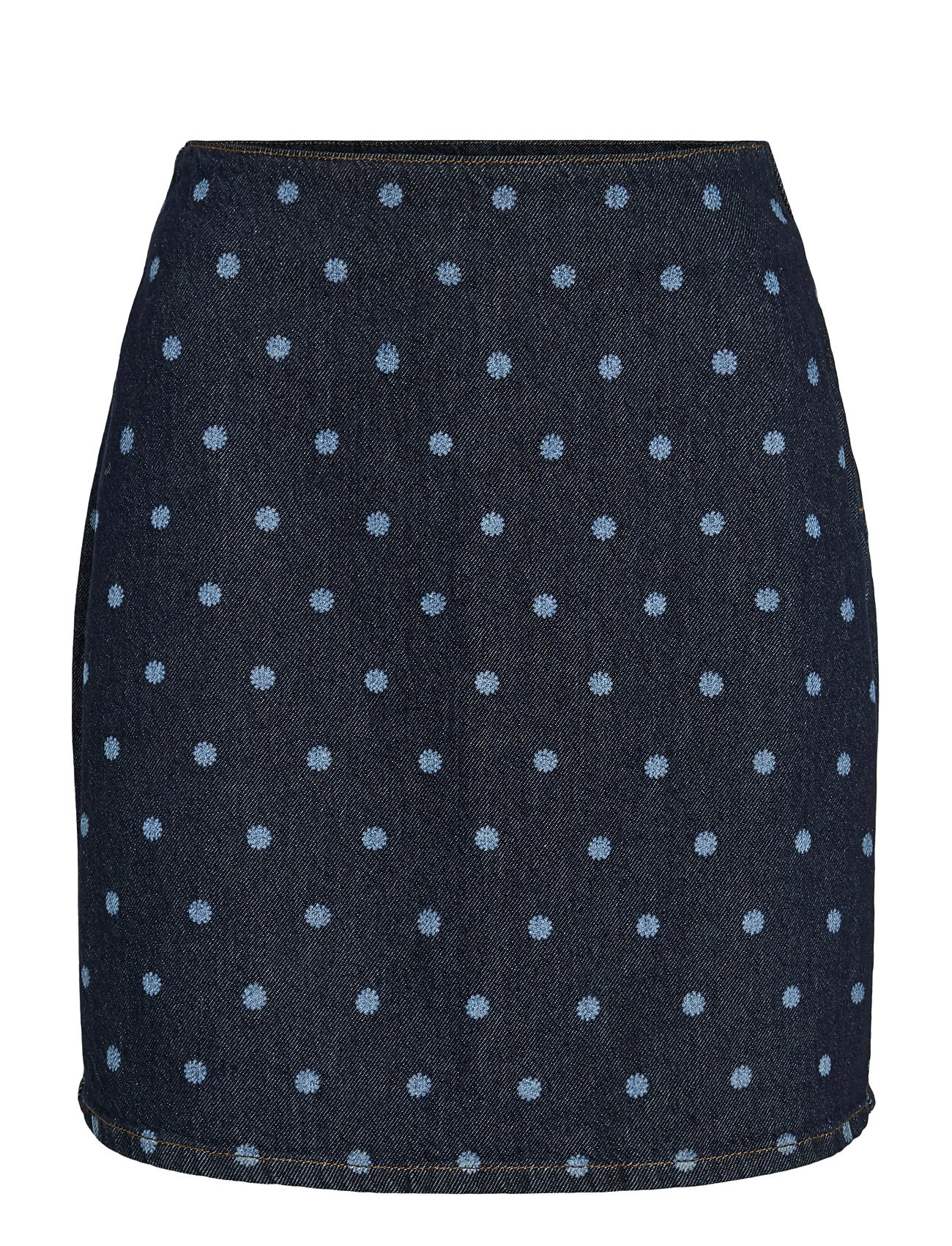 VILA Vipal Hw Dot Kurz Denim Rock Blau - 34 - Damen