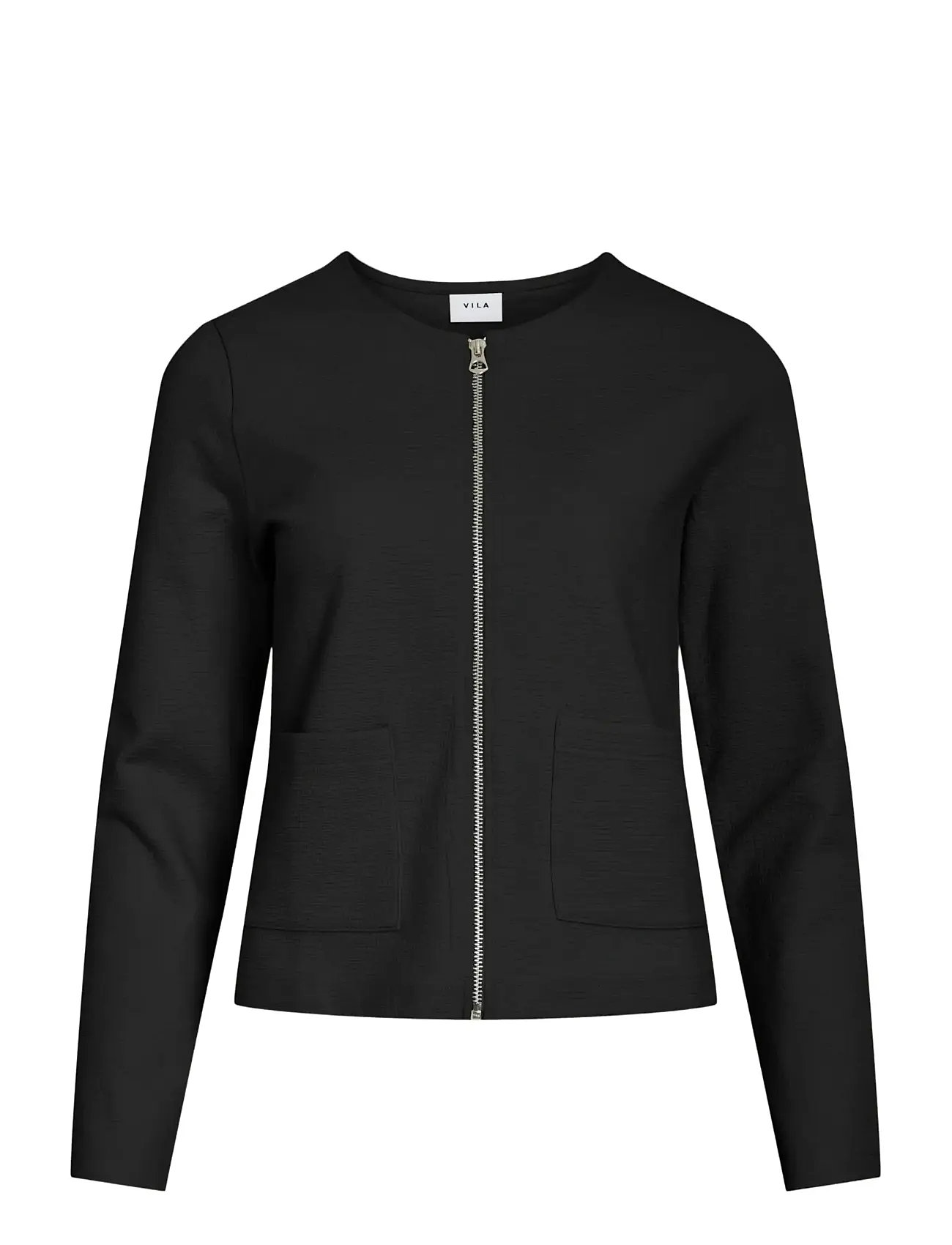 VILA Vigarden L/S Kurz Cardigan - Noos Schwarz - XXL - Damen