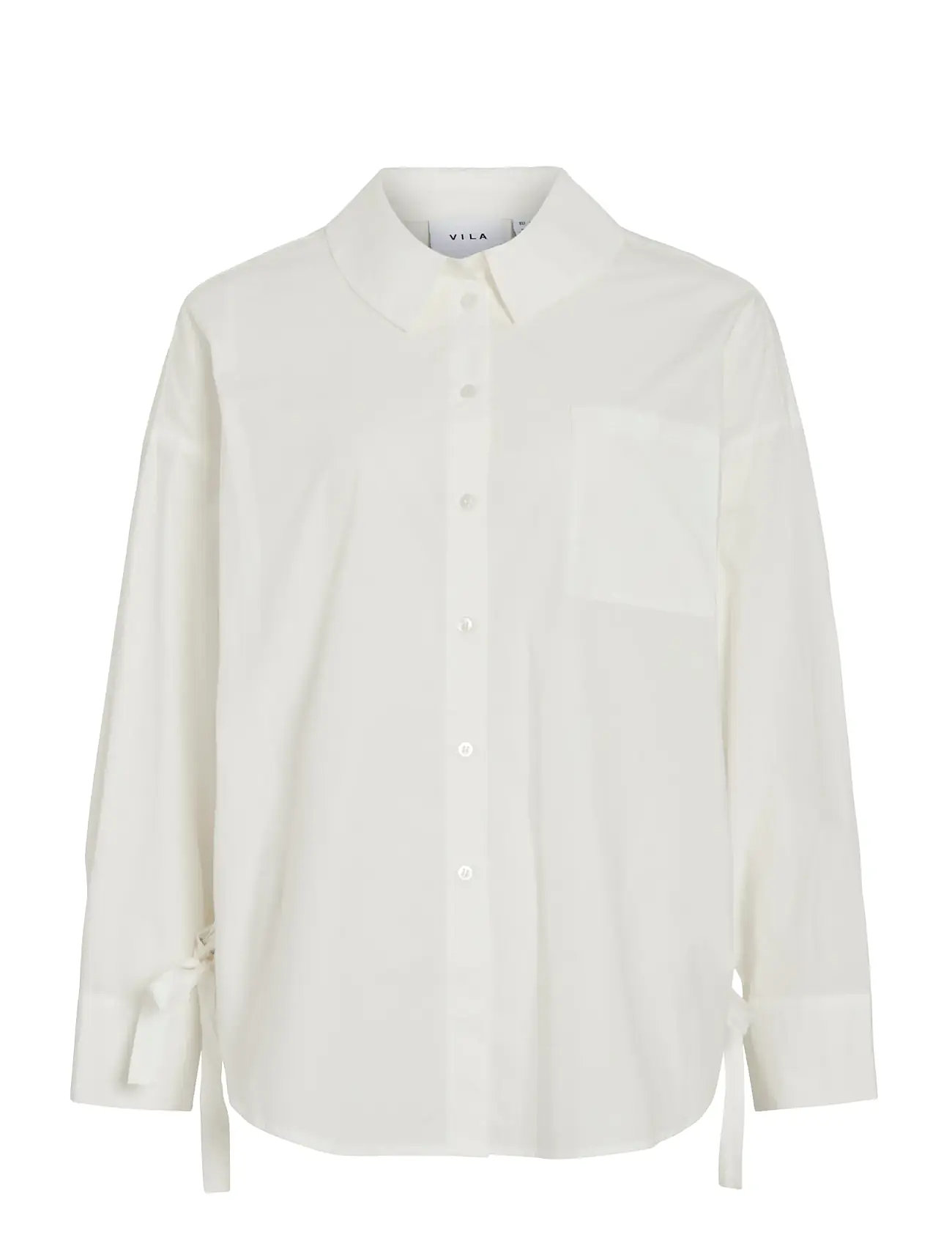 VILA Visiji L/S Lacing Shirt Weiß - 34 - Damen