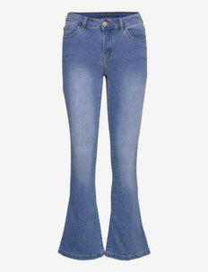 VIEKKO RW FLARED JEANS/SU MDB - flared jeans - medium blue denim