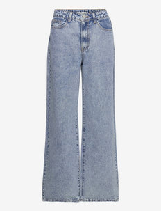 VIDELIS HW WIDE JEANS - brede jeans - medium blue denim
