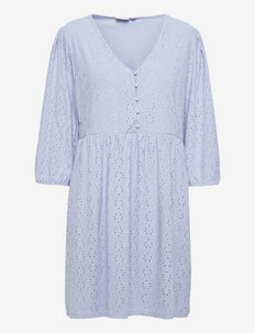 VIKAWA 3/4 BUTTON SHORT DRESS/KA - summer dresses - kentucky blue