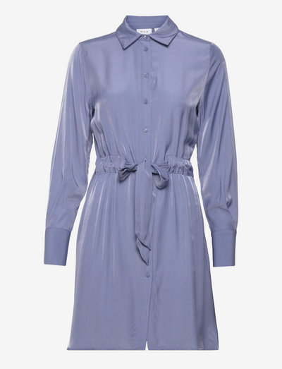 VILALANE L/S SHIRT DRESS/SU/PB - sukienki letnie - english manor