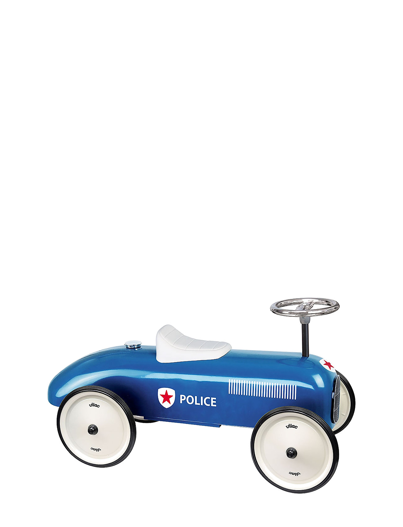 Vintage Ride-On Car - Police Toys Ride On Toys Blue Vilac