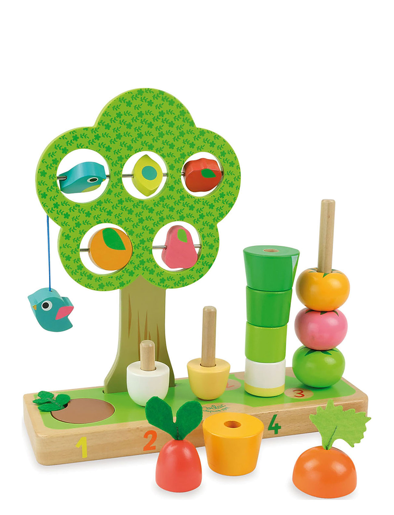 Learn To Count - Vegetables Toys Playsets & Action Figures Wooden Figures Multi/patterned Vilac