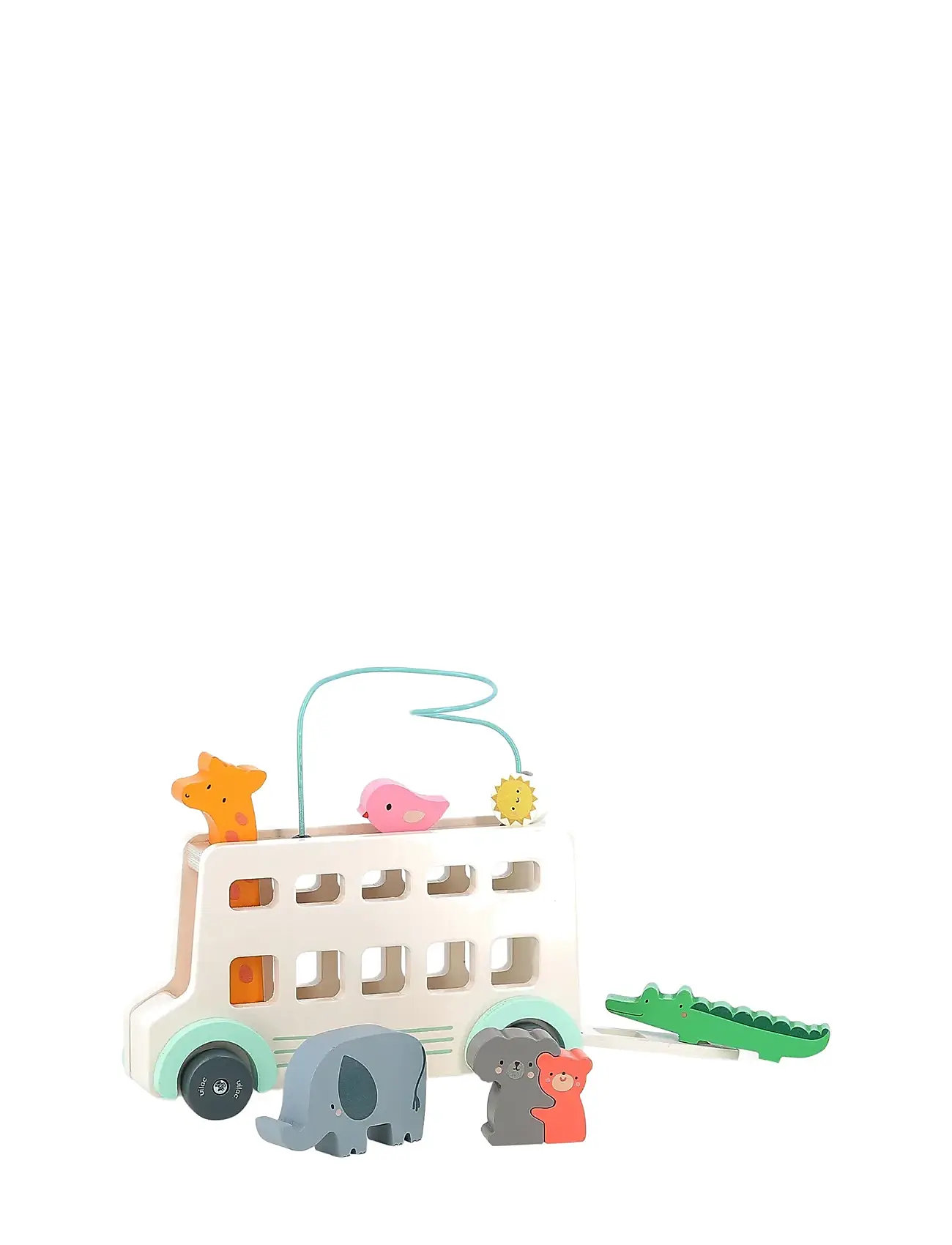 Activity Toy - Animals Bus By Sarah Betz Toys Baby Toys Educational Toys Interactive Toys Multi/patterned Vilac