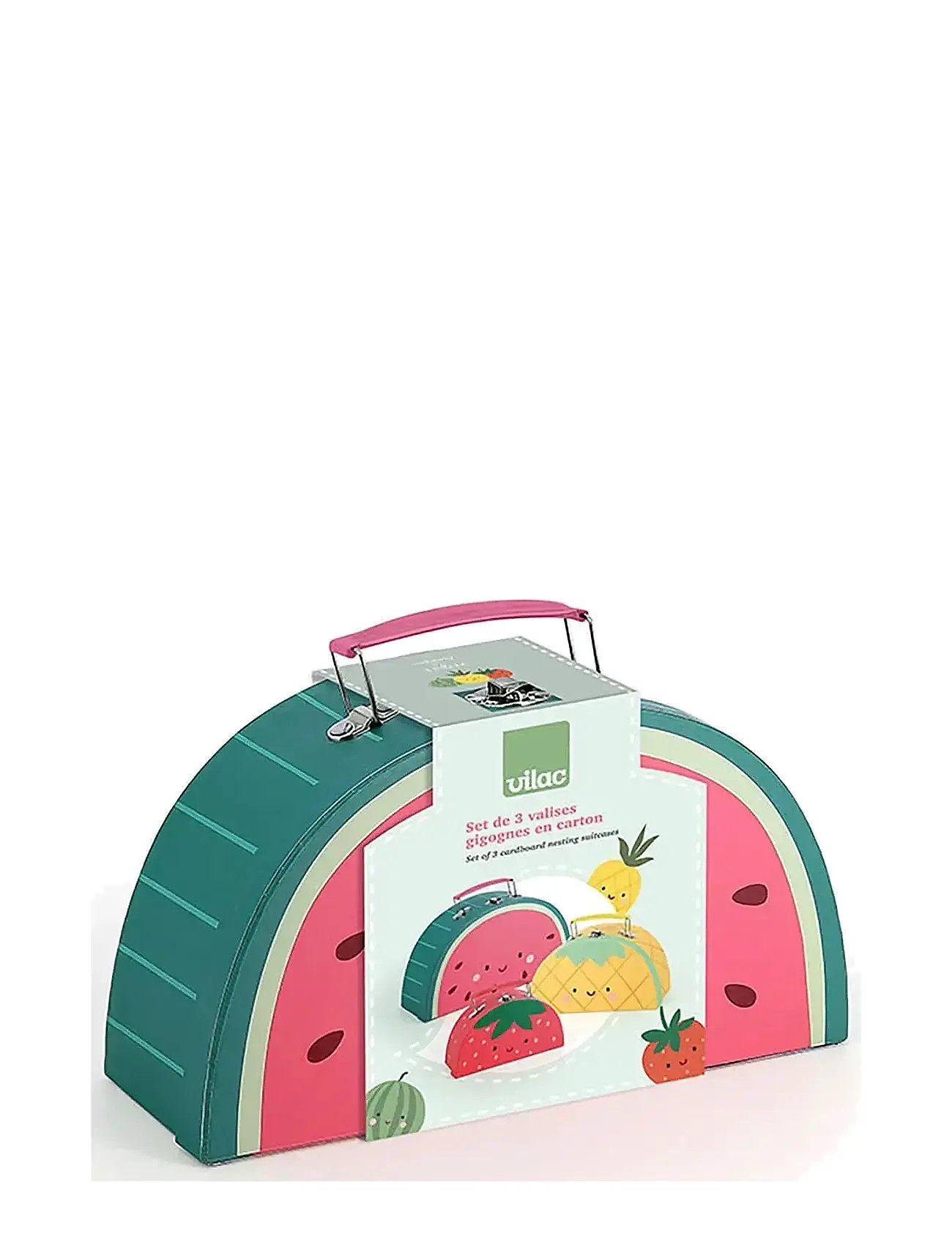 Vilac Suitcases 3 Pcs - Nesting, One Size, Multi/patterned, Tasker > Totes & Small Bags, Børn