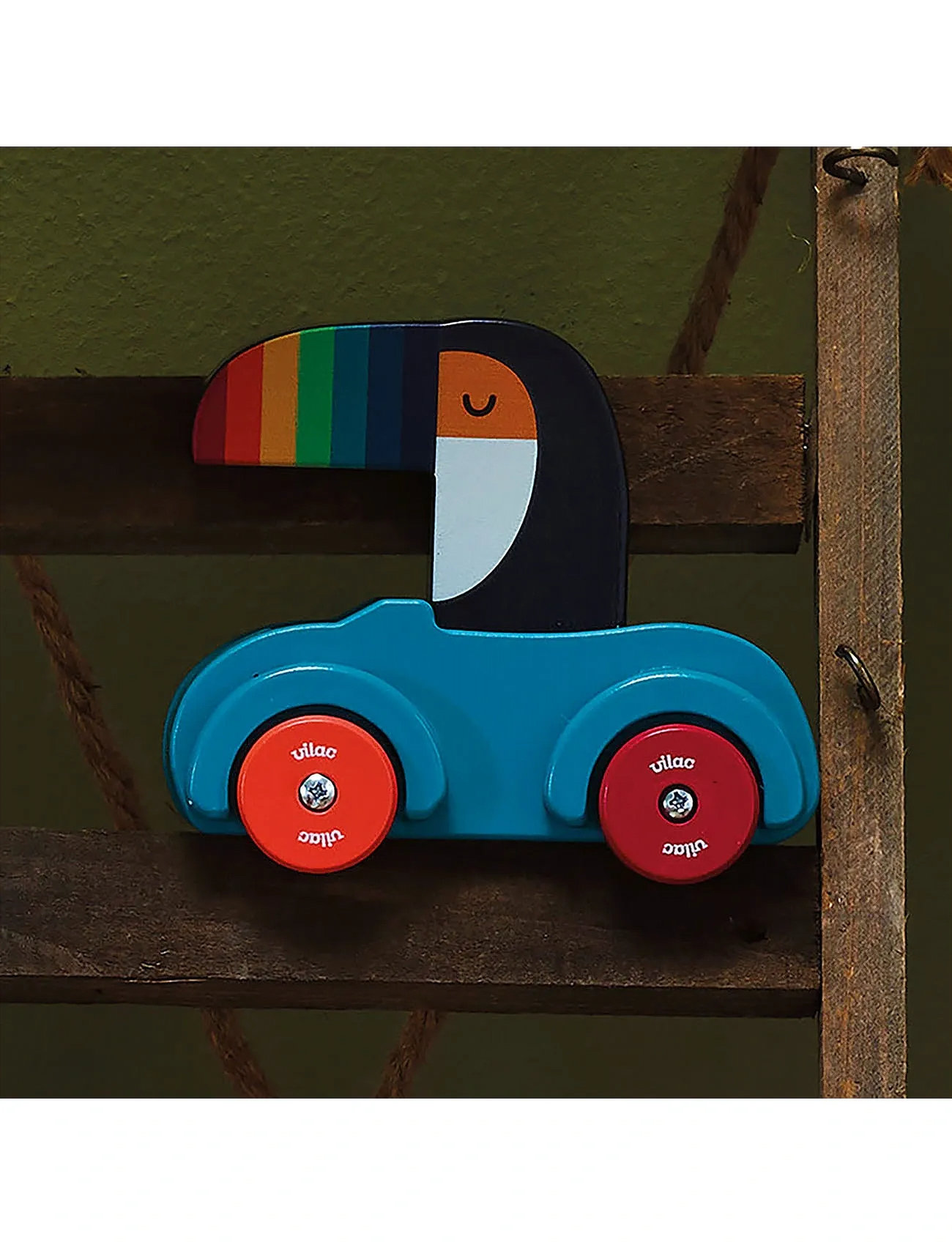 Vilac Honking Car - Toucan, One Size, Multi/patterned, Toy Cars > Other Toy Cars, Børn