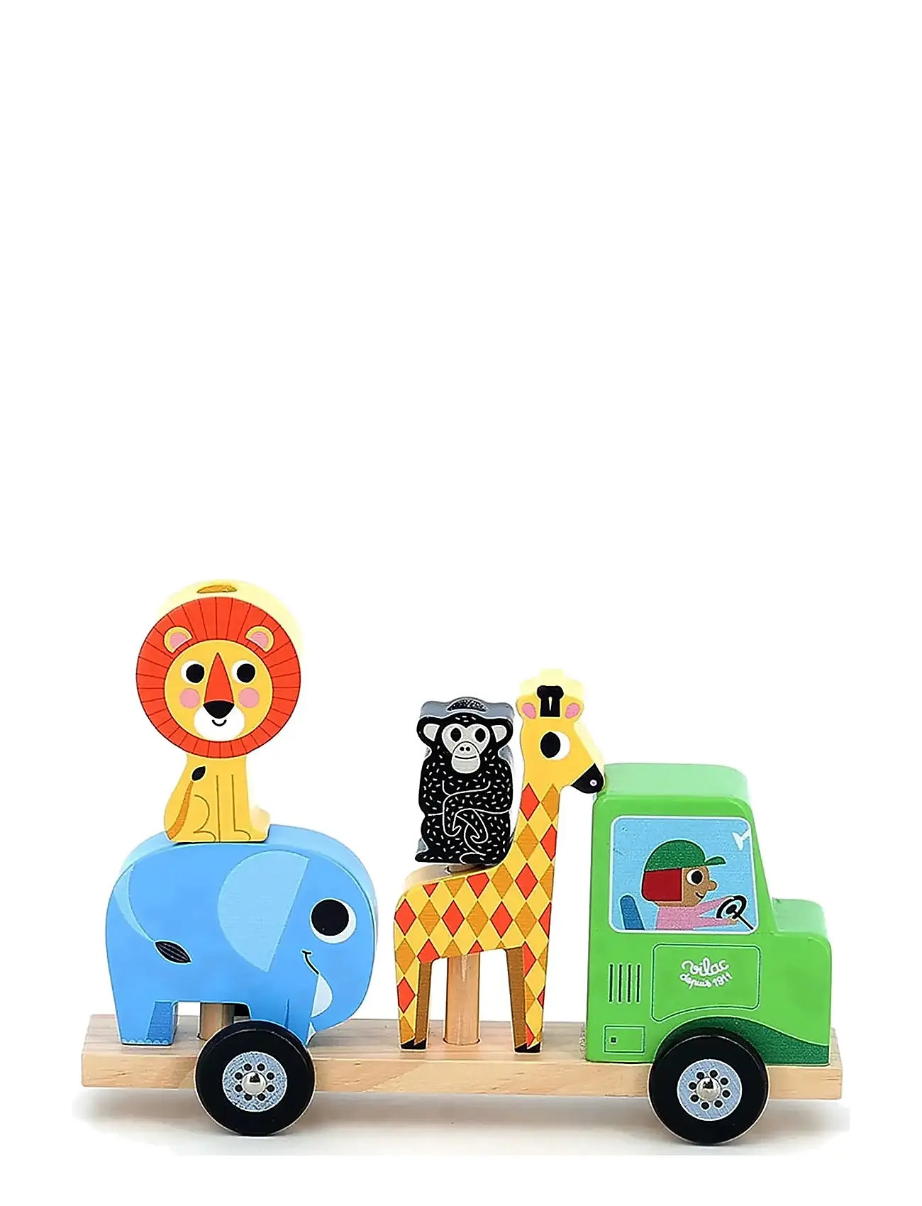 VILAC Tractor With Trailer Und Stacking Animals Patterned - One Size - Kinder