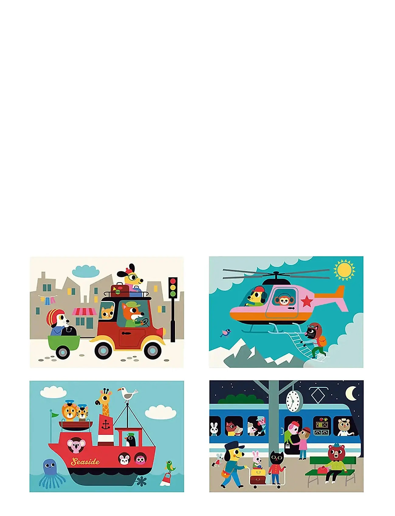 VILAC Agamographic Puzzle 20 Pcs - Transport Patterned - One Size - Kinder
