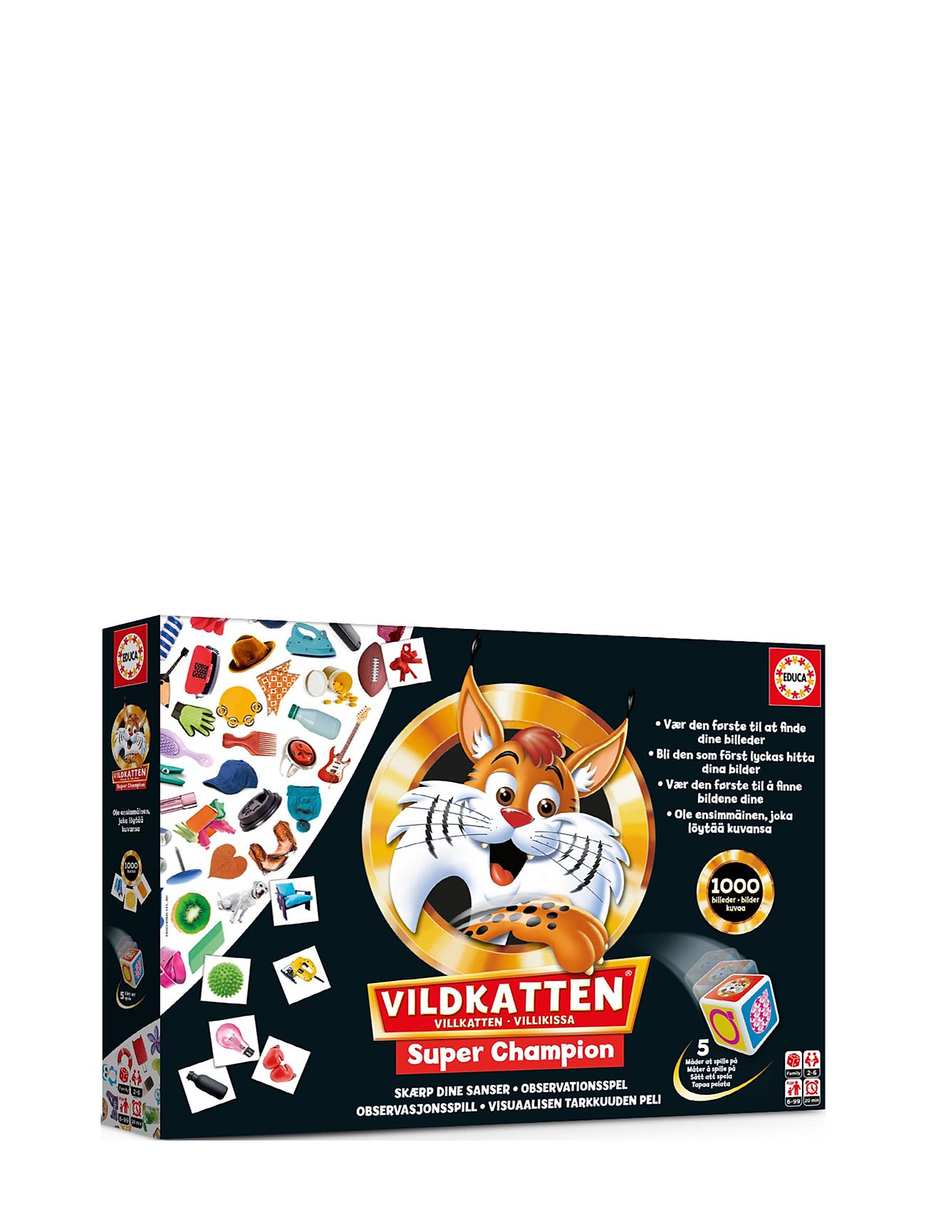 Vildkatten Super Champion 1000 Toys Puzzles And Games Games Board Games Multi/patterned Vildkatten