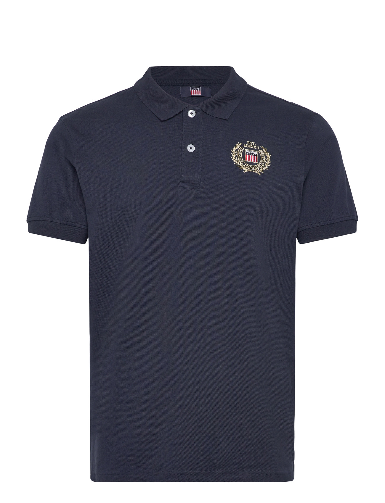 VINSON Luca Reg Cot Vin M Polo Navy - L - Herren