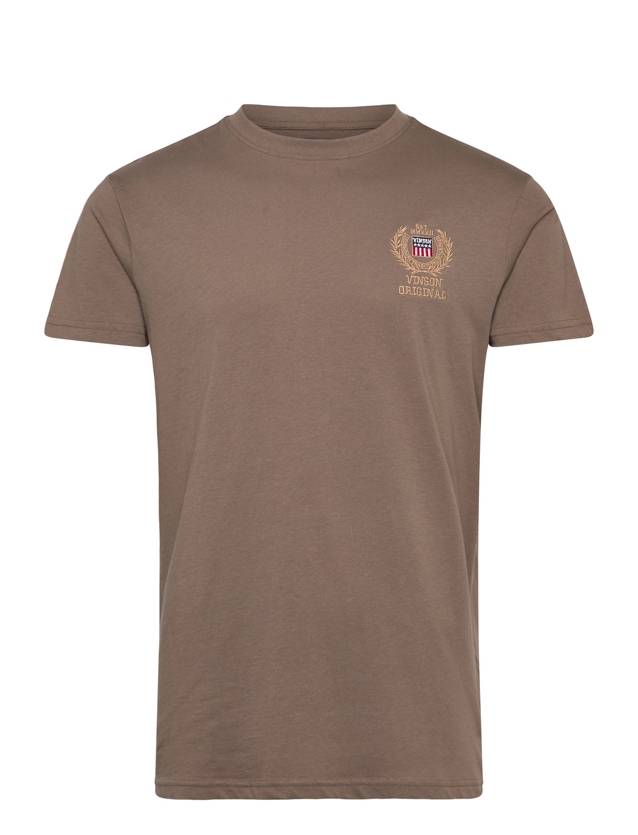 VINSON Jordy Reg Cot Vin M Tee Braun - S - Herren