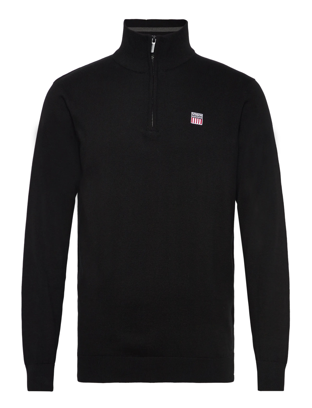 VINSON Julius Reg Cot Vin M Knit Schwarz - M - Herren