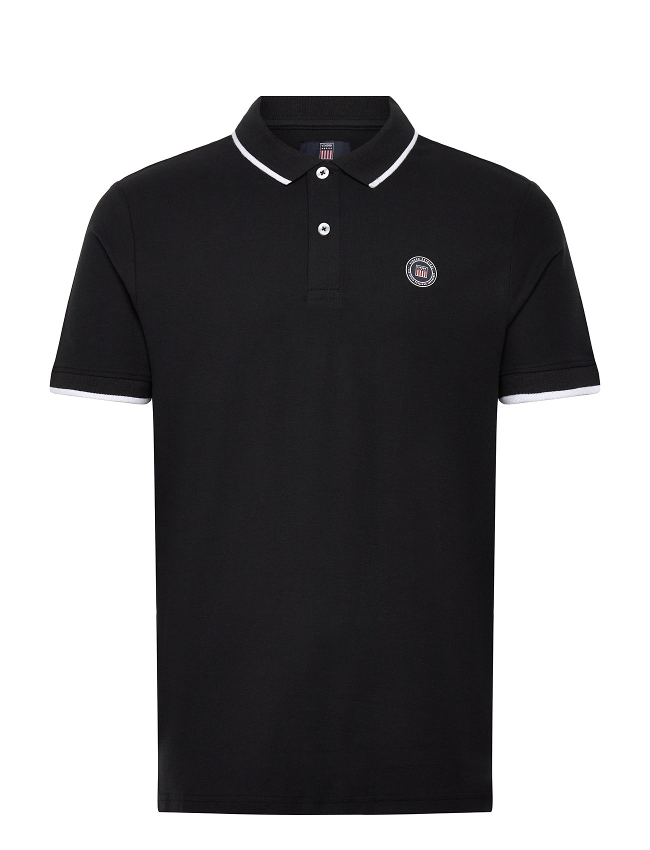VINSON Ronald Reg Cot Vin M Polo Schwarz - L - Herren