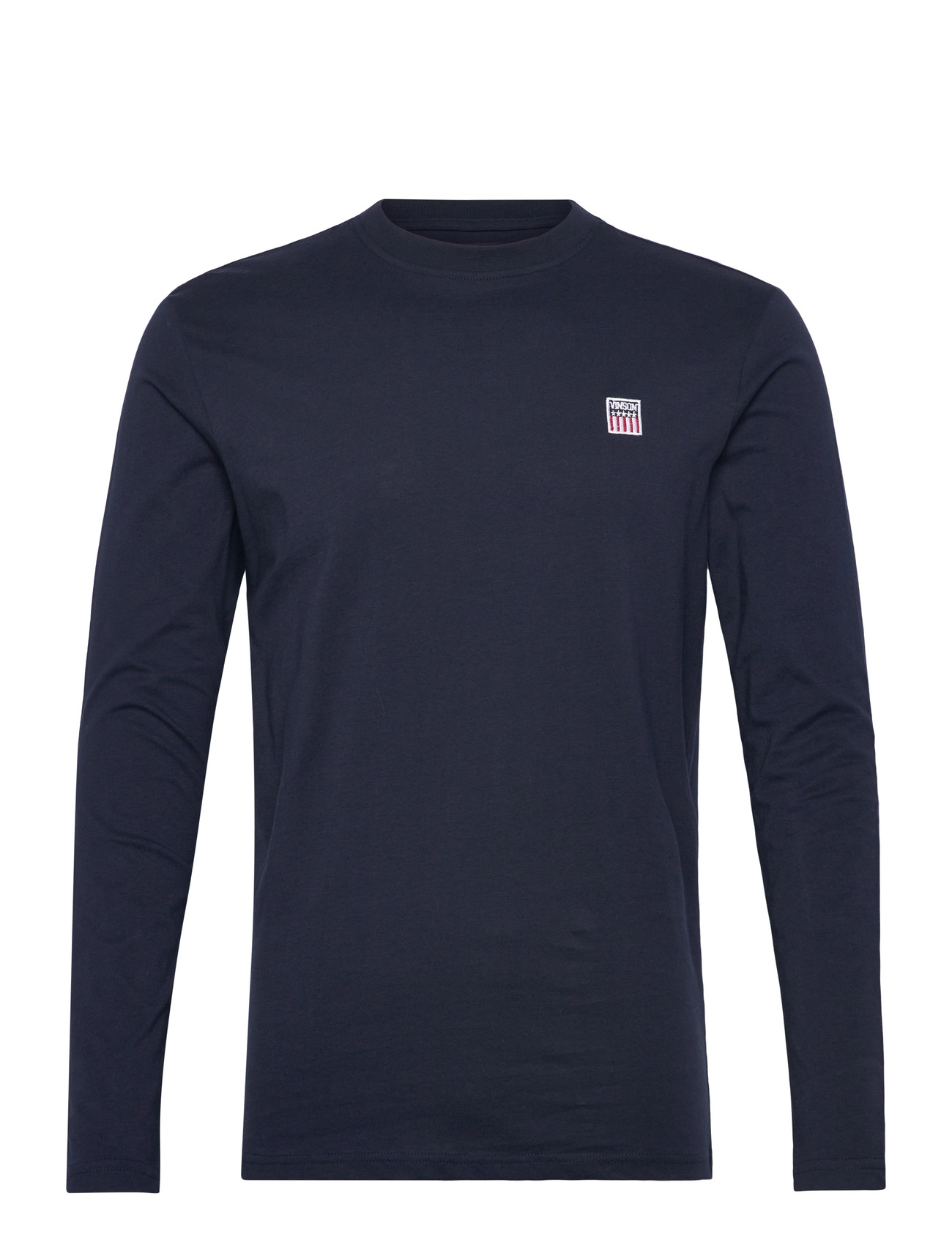 VINSON Shane Reg Cot Vin M Tee Ls Navy - L - Herren