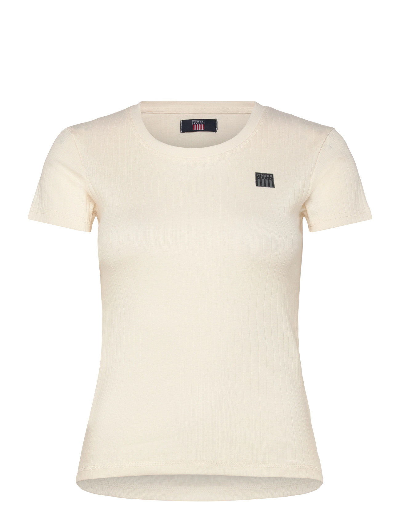 VINSON Susan Reg Cot Vin W Tee Cream - M - Damen